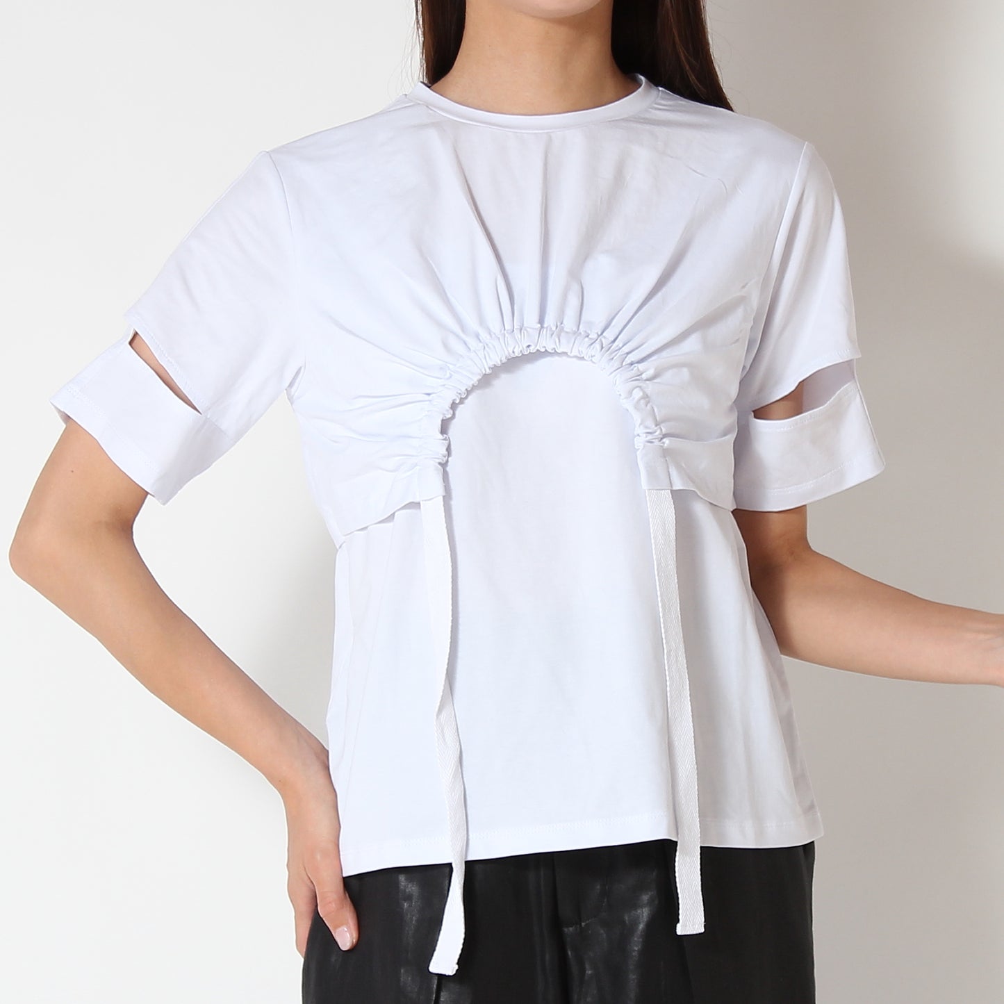 ドローストリングTシャツ 1232-08025