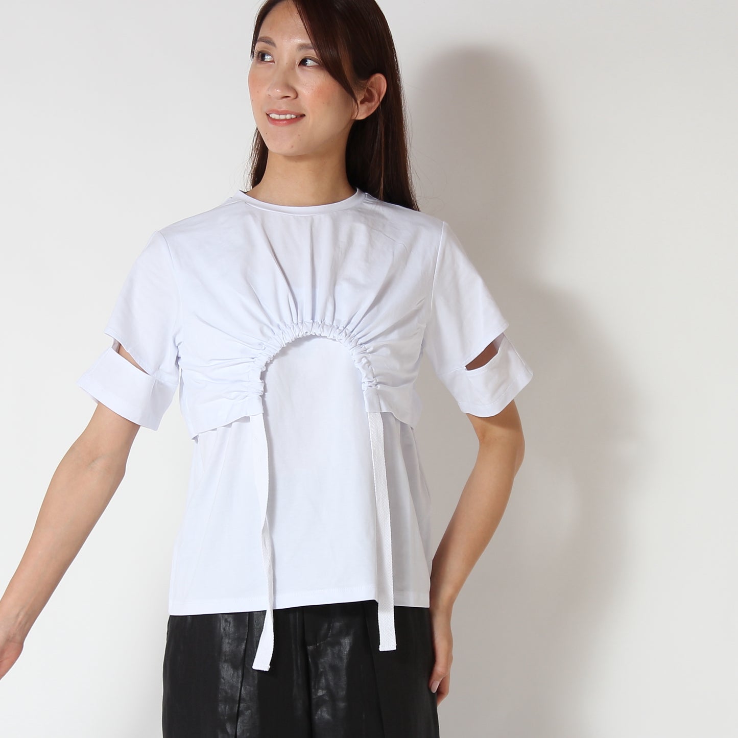 ドローストリングTシャツ 1232-08025