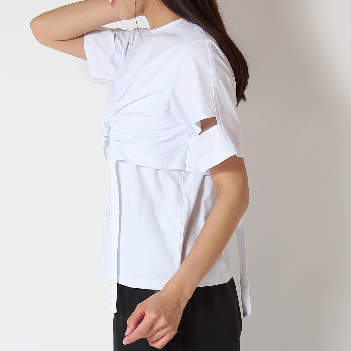 ドローストリングTシャツ 1232-08025
