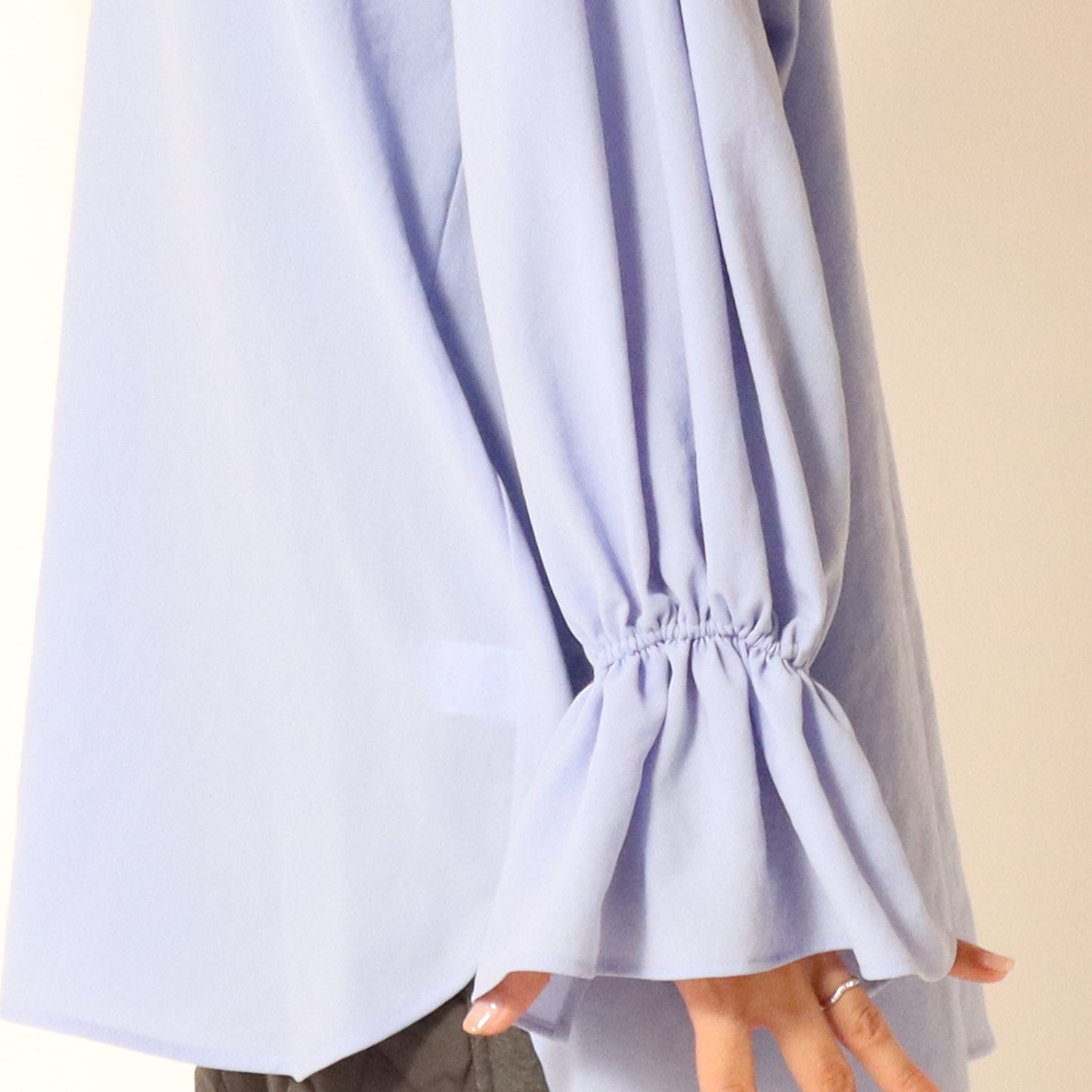 ストレッチシフォンワイドVネックブラウス 809408