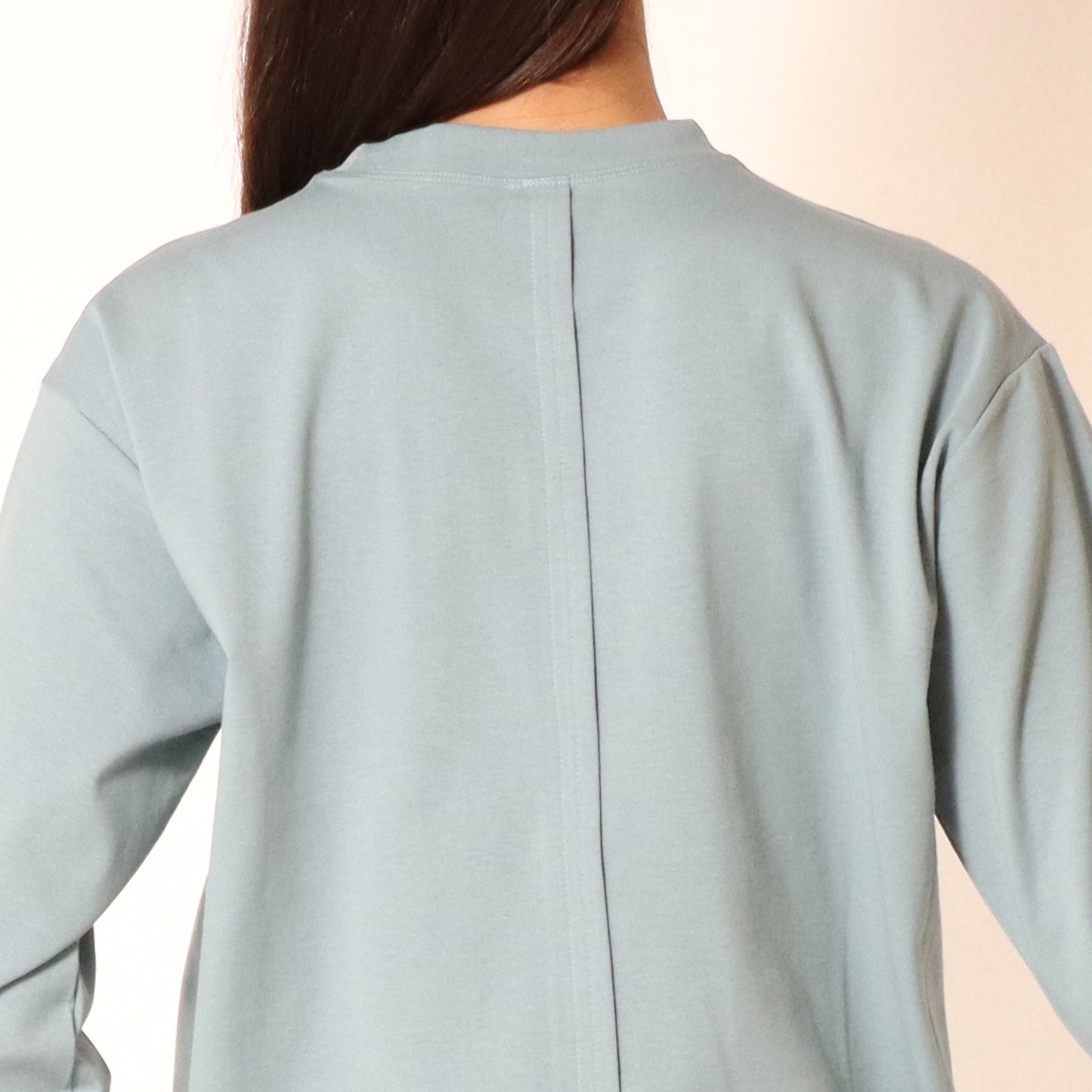 ストレッチスムース裾切替ロングスリーブカットソー 800210-3