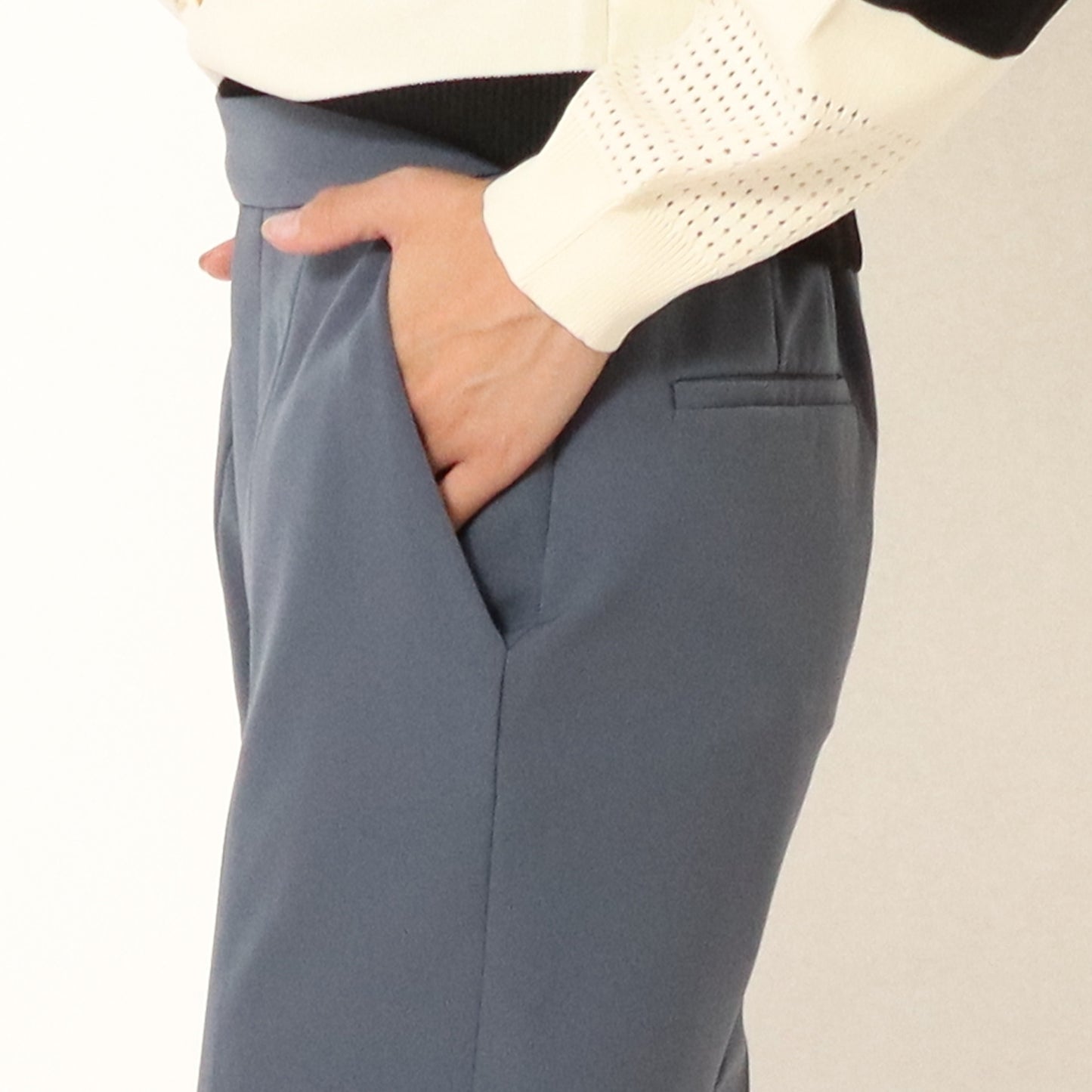 ダブルクロス2WAYストレッチペンシルスリットパンツ J4456A-23