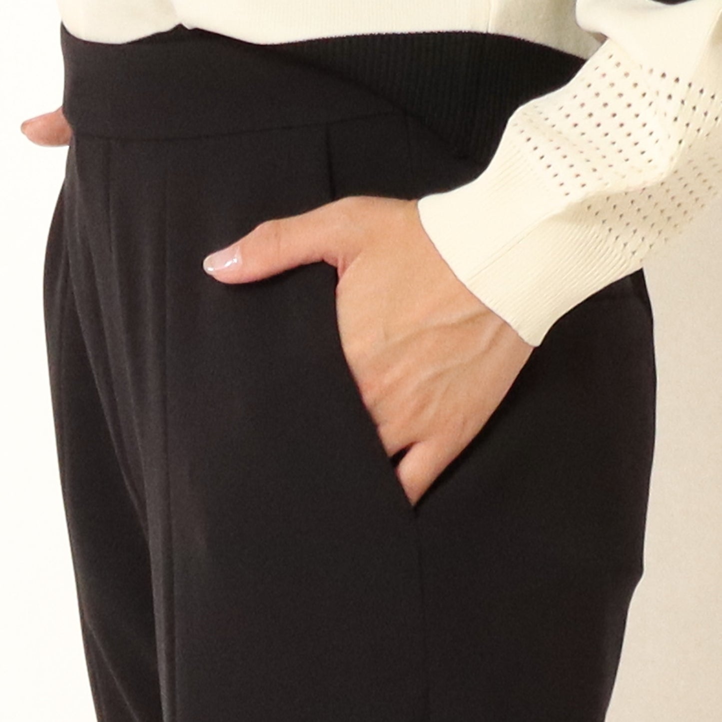 ダブルクロス2WAYストレッチペンシルスリットパンツ J4456A-23