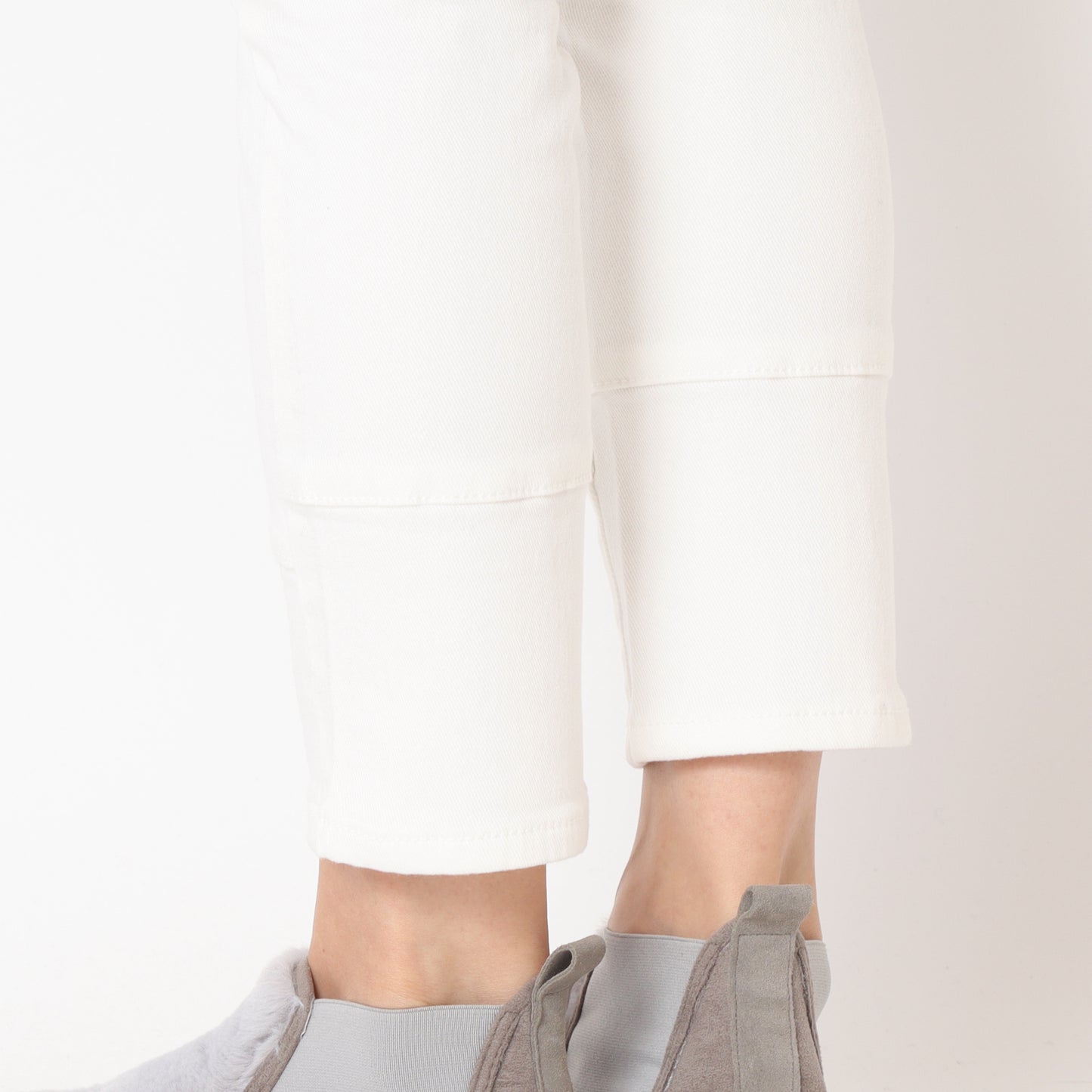 裏毛折り返し風デニムパンツ WJ071