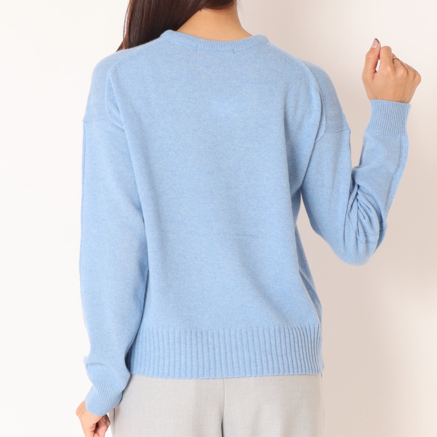 ウォシャブルカシミヤクルーネックニット35295017