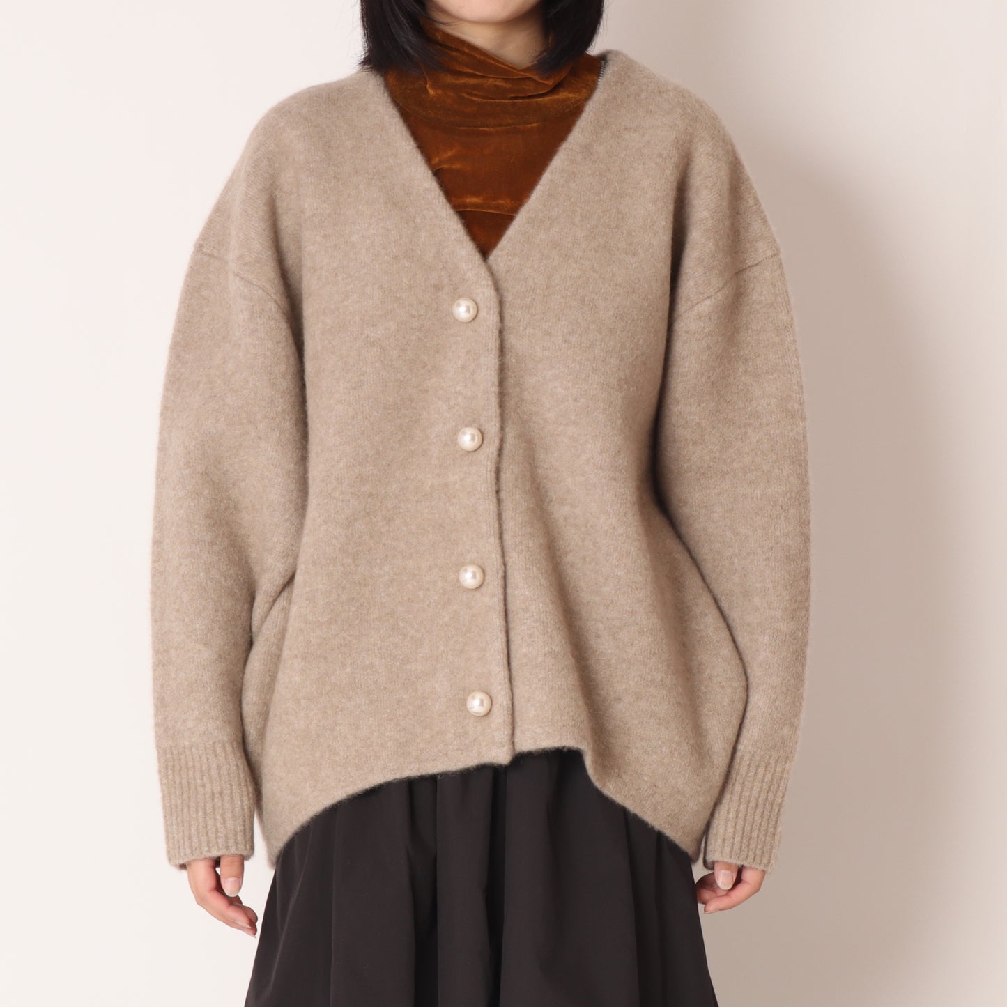 パールロングカーディガン35295025