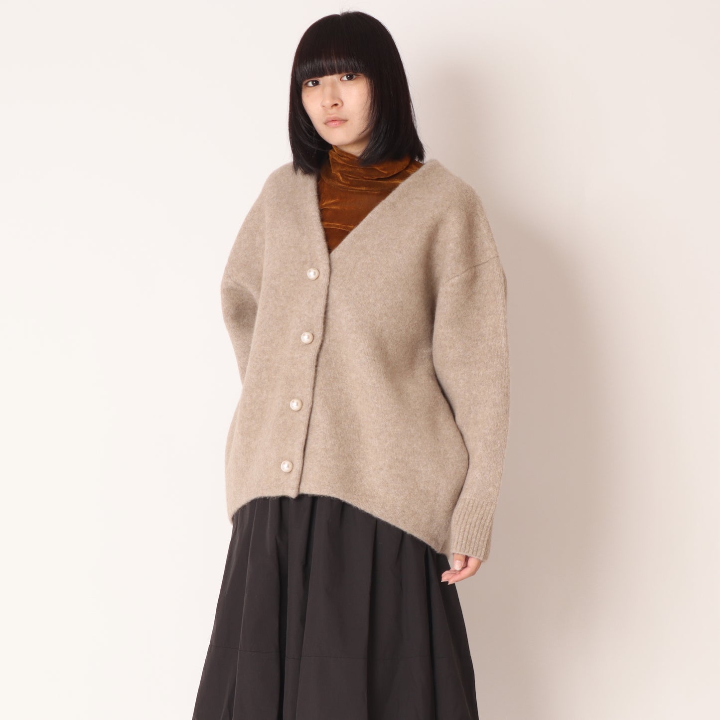 パールロングカーディガン35295025