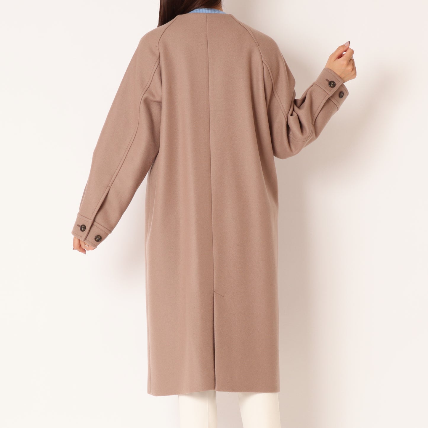 PECOLAMBノーカラーコート35224508