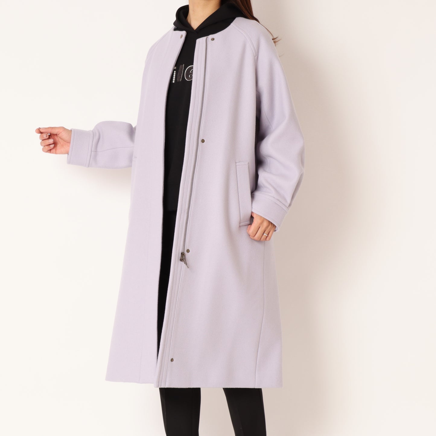 PECOLAMBノーカラーコート35224508