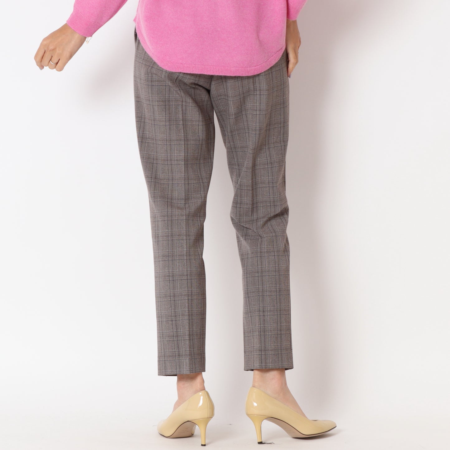 センタープレスチェックパンツ35226533