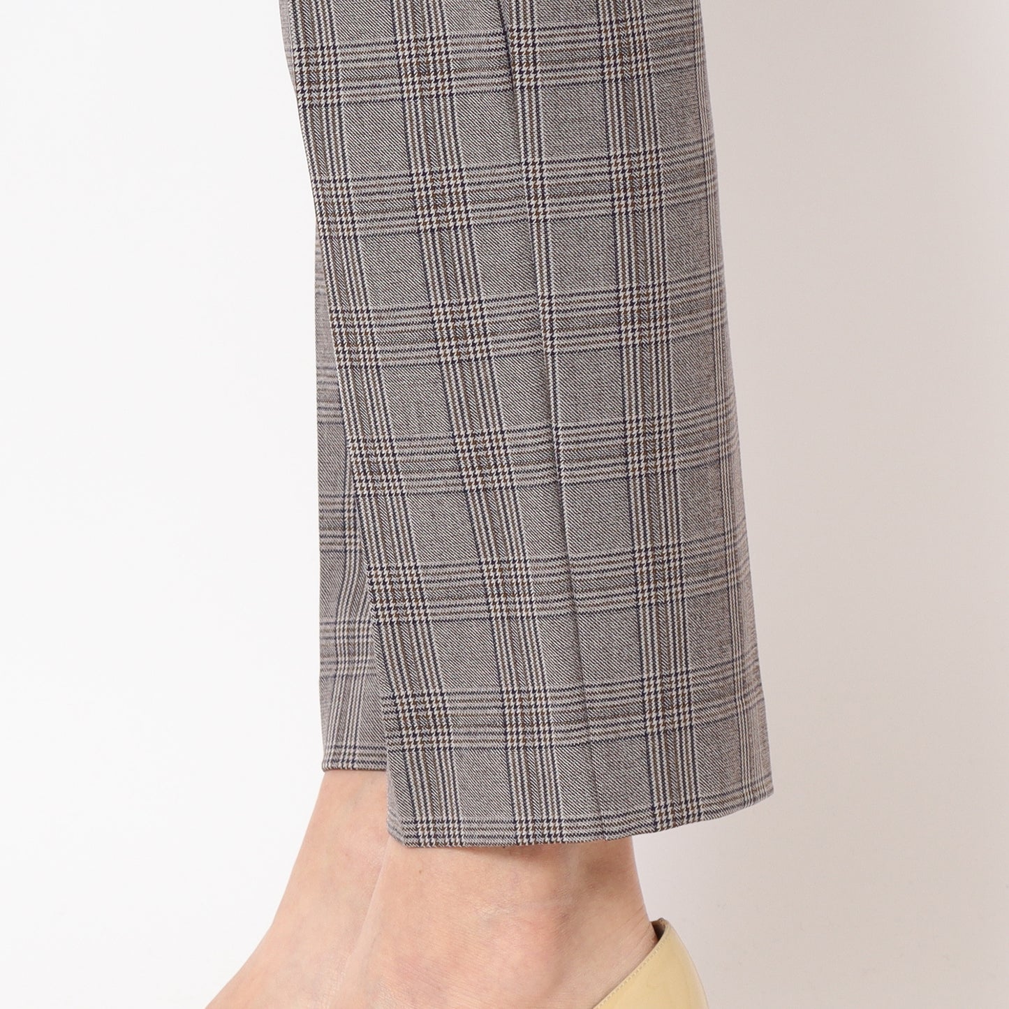 センタープレスチェックパンツ35226533