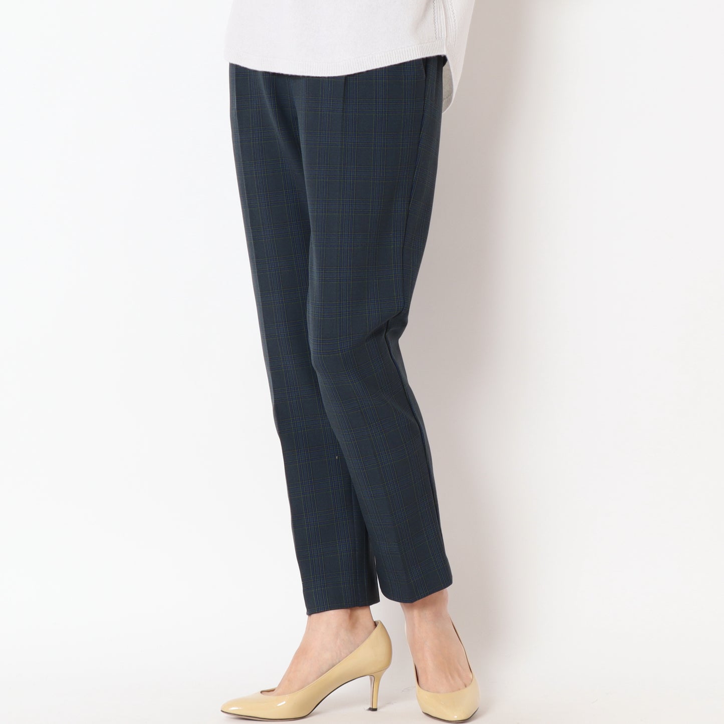センタープレスチェックパンツ35226533