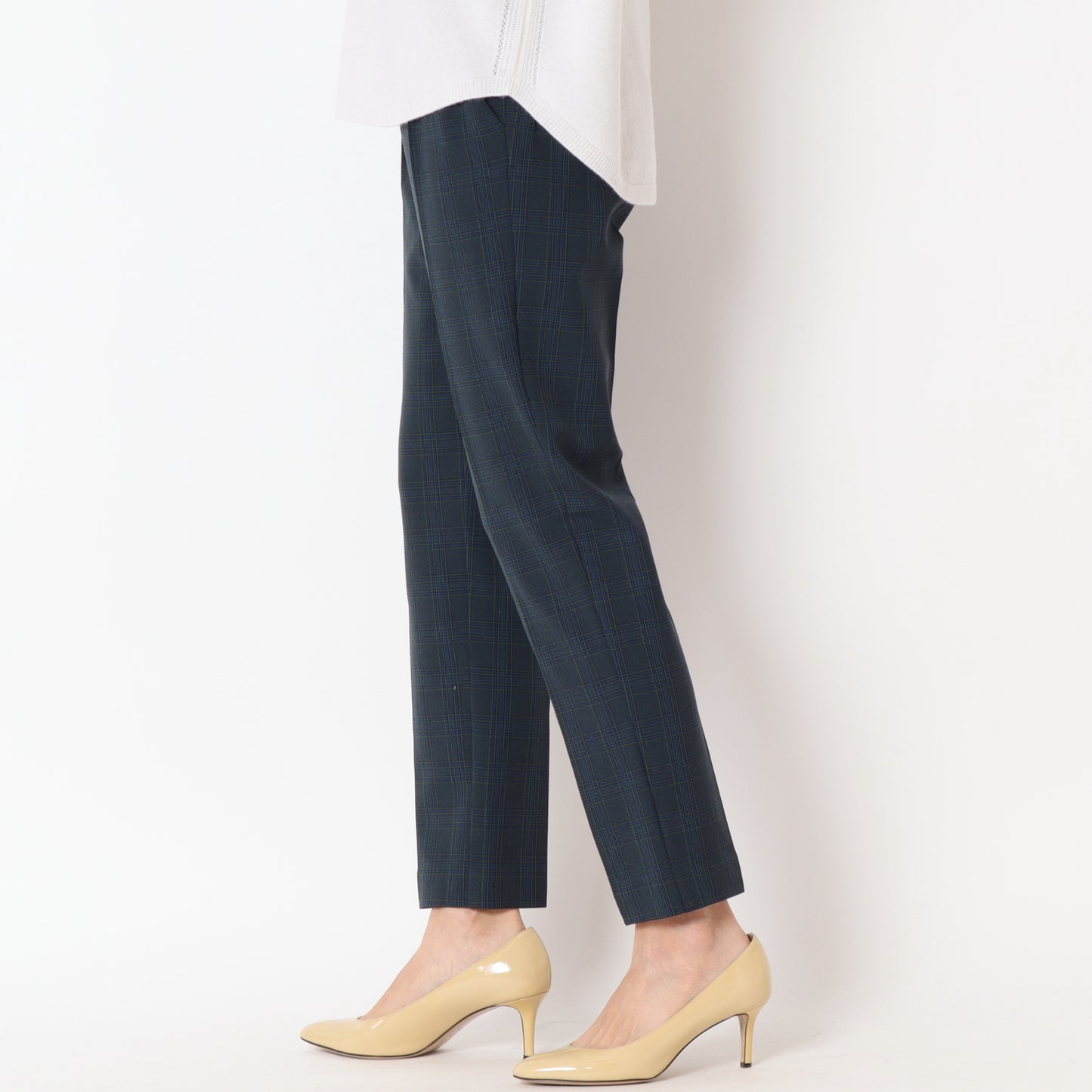 センタープレスチェックパンツ35226533