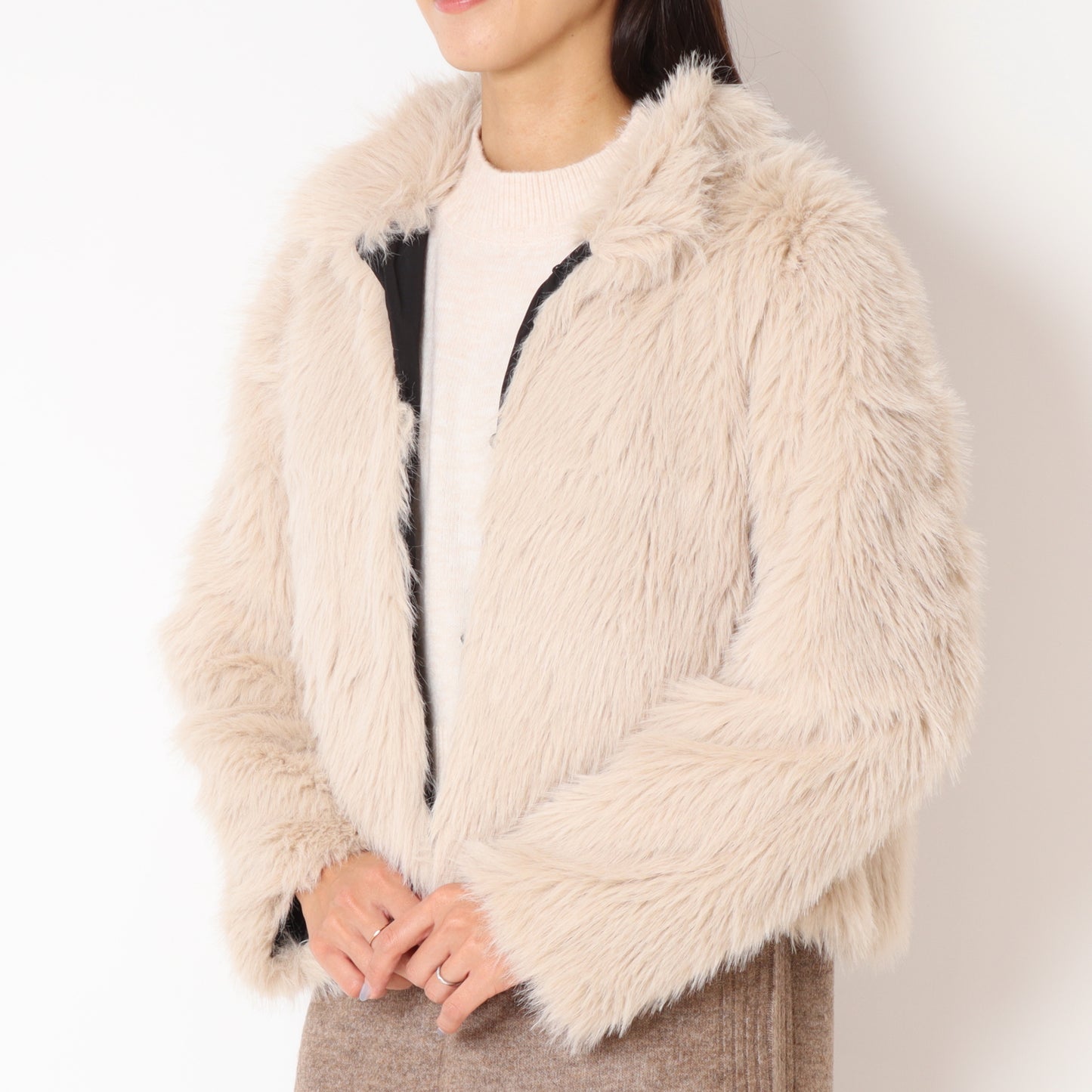 エコファーショートジャケット53234101912