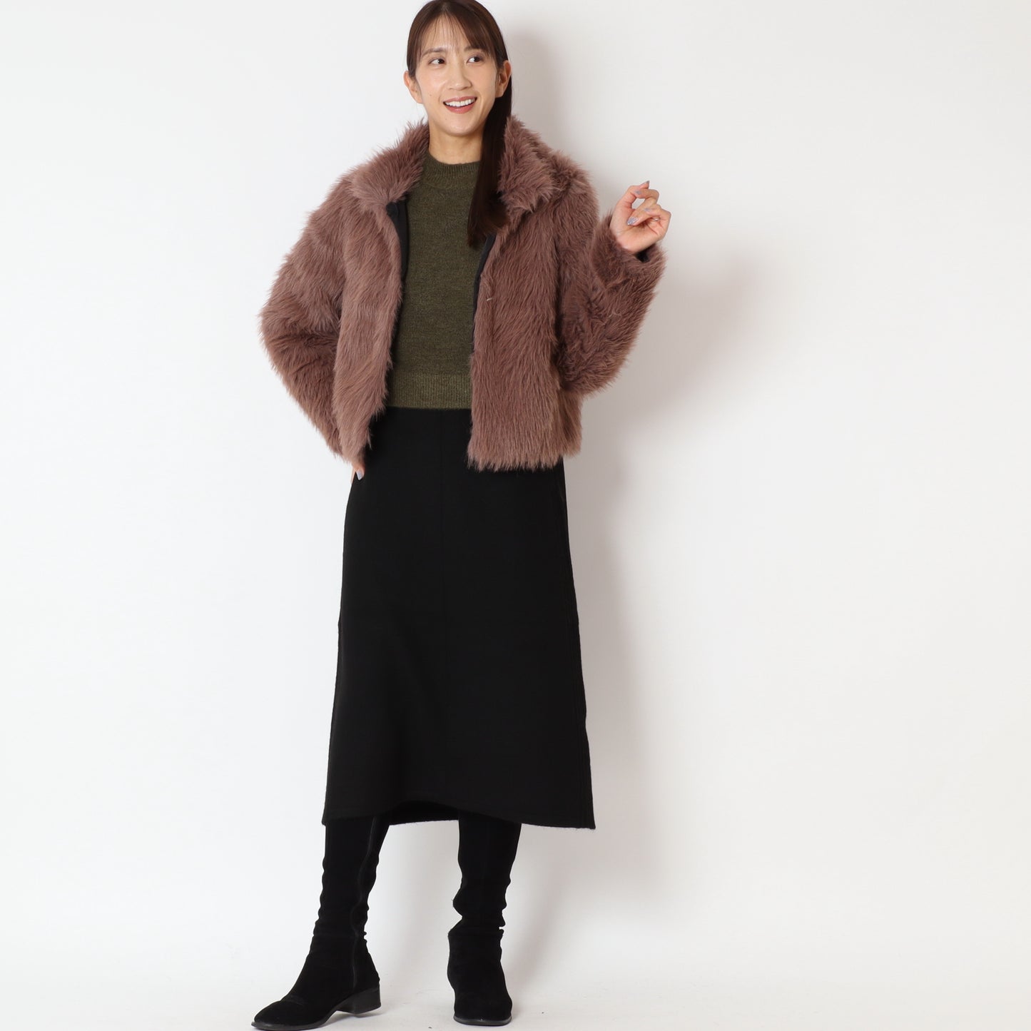 エコファーショートジャケット53234101912