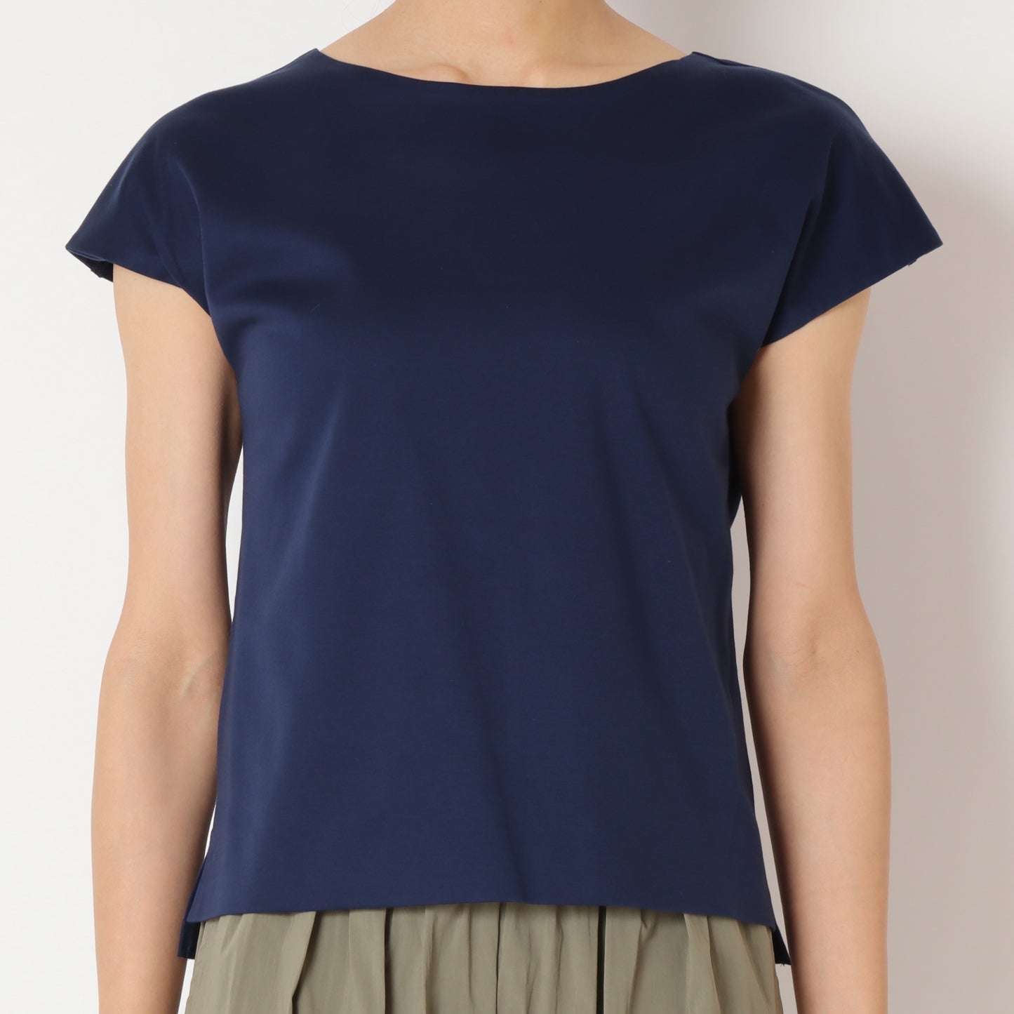 フレンチスリーブボートネックTシャツ 80242700