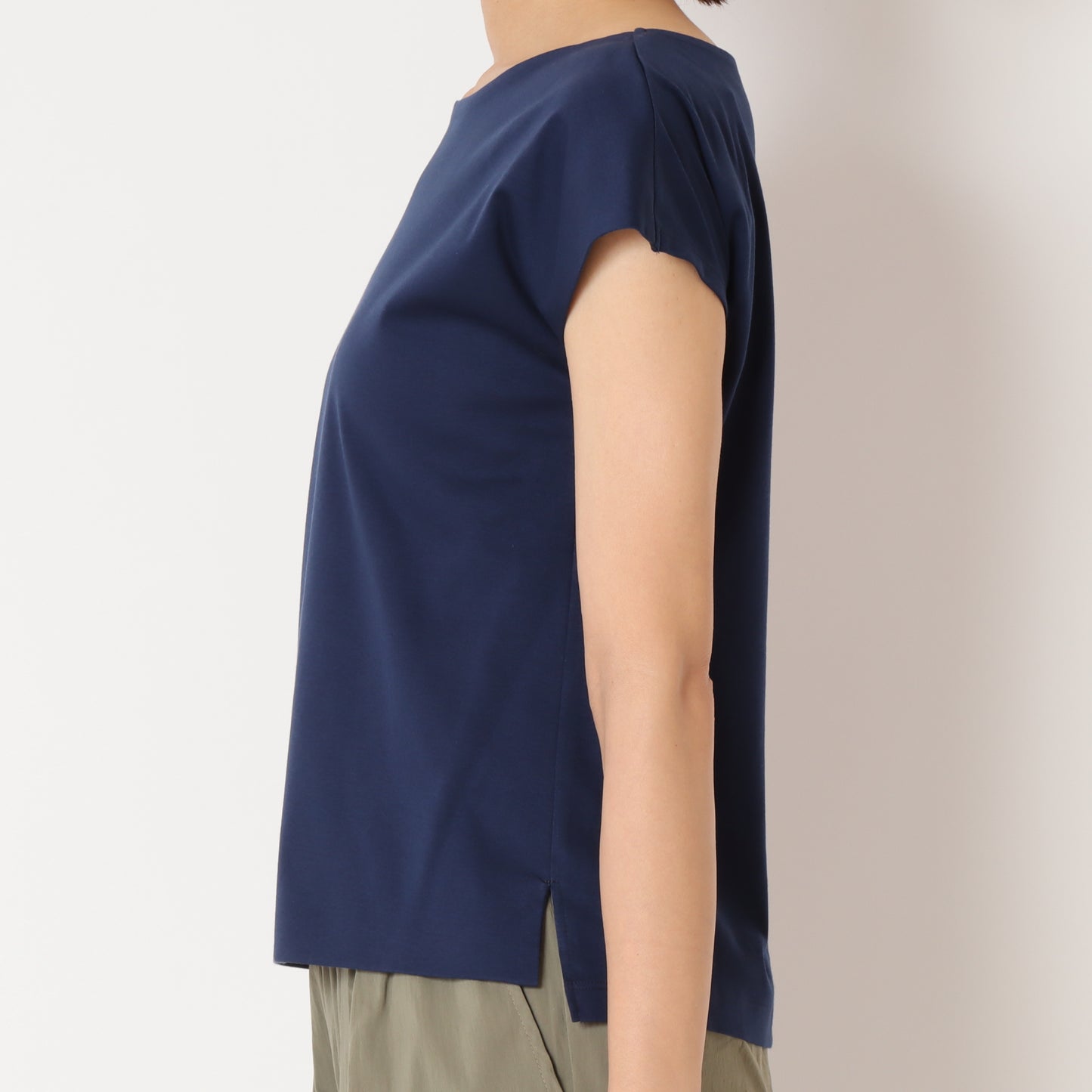 フレンチスリーブボートネックTシャツ 80242700