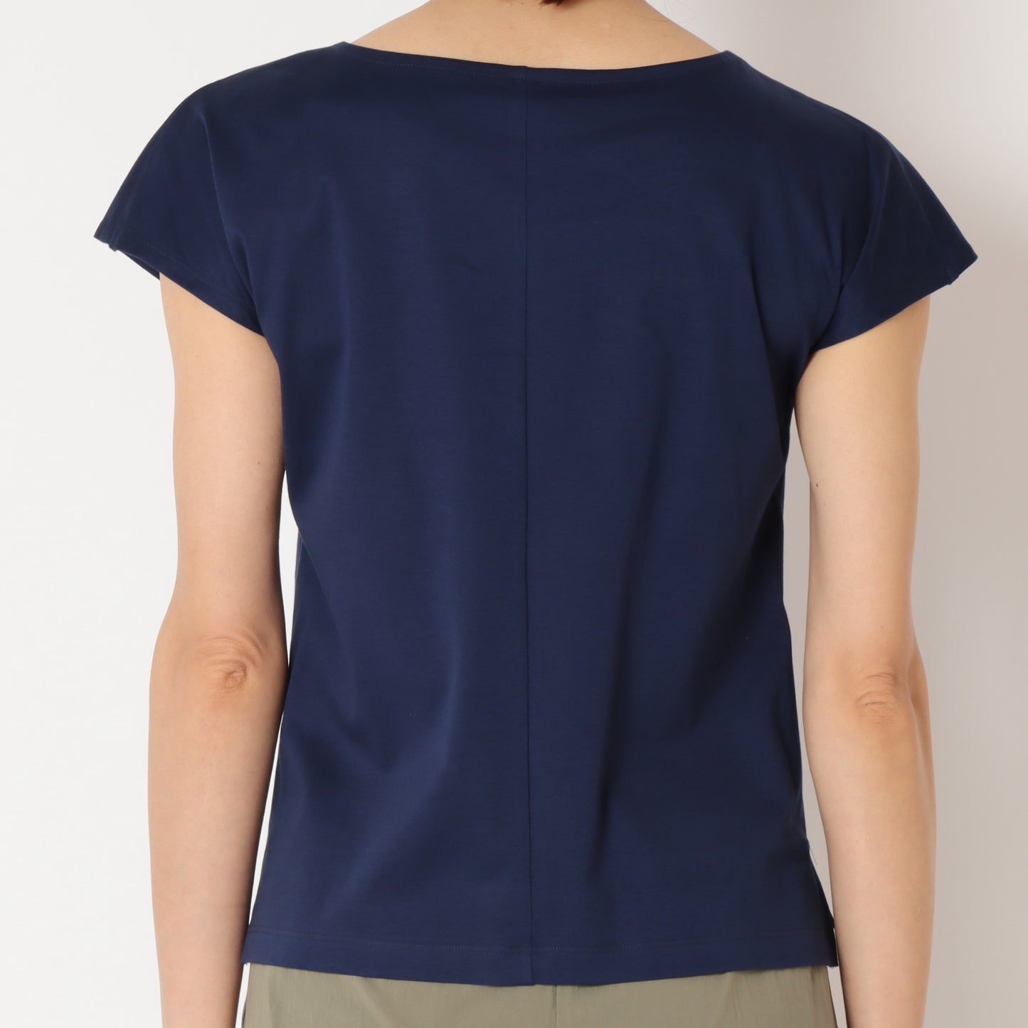 フレンチスリーブボートネックTシャツ 80242700