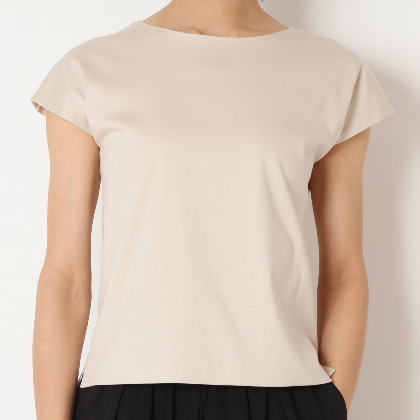 フレンチスリーブボートネックTシャツ 80242700