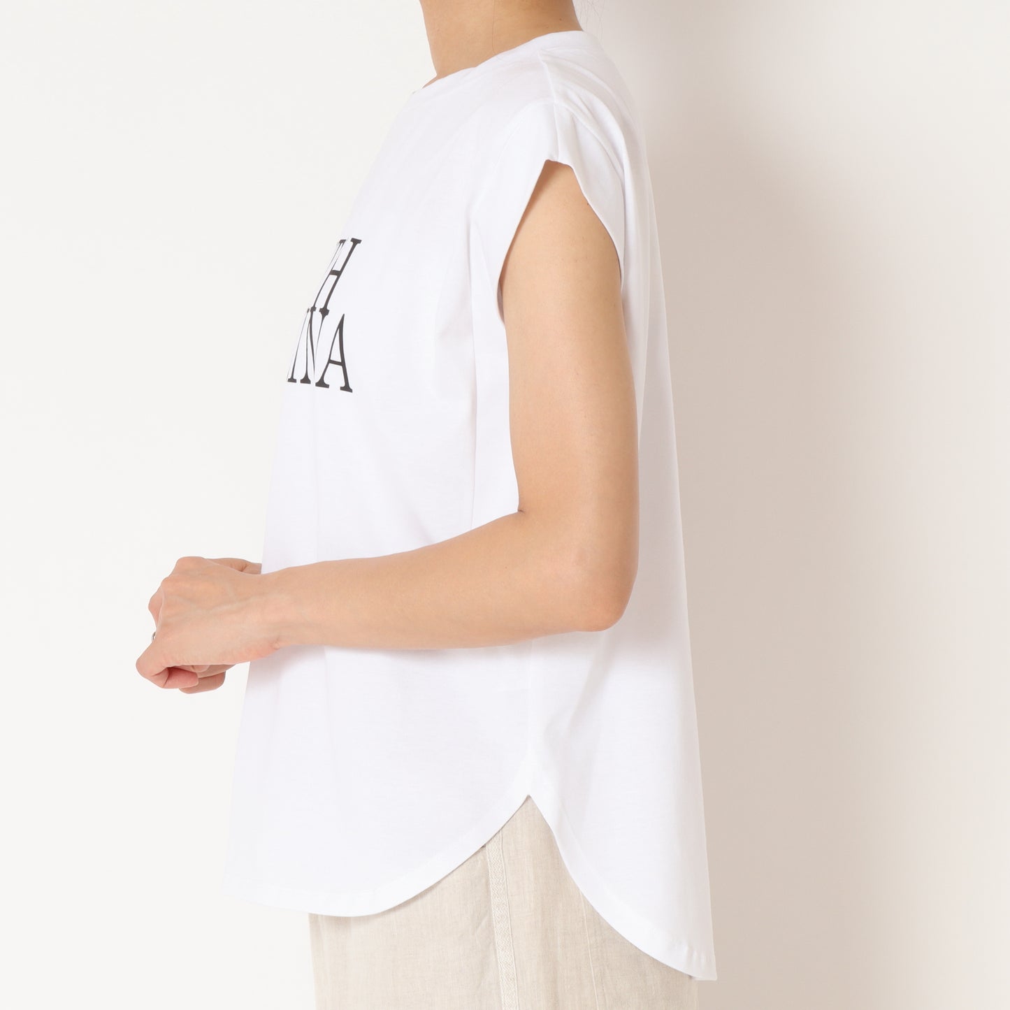 ノースリーブロゴTシャツ 80242302