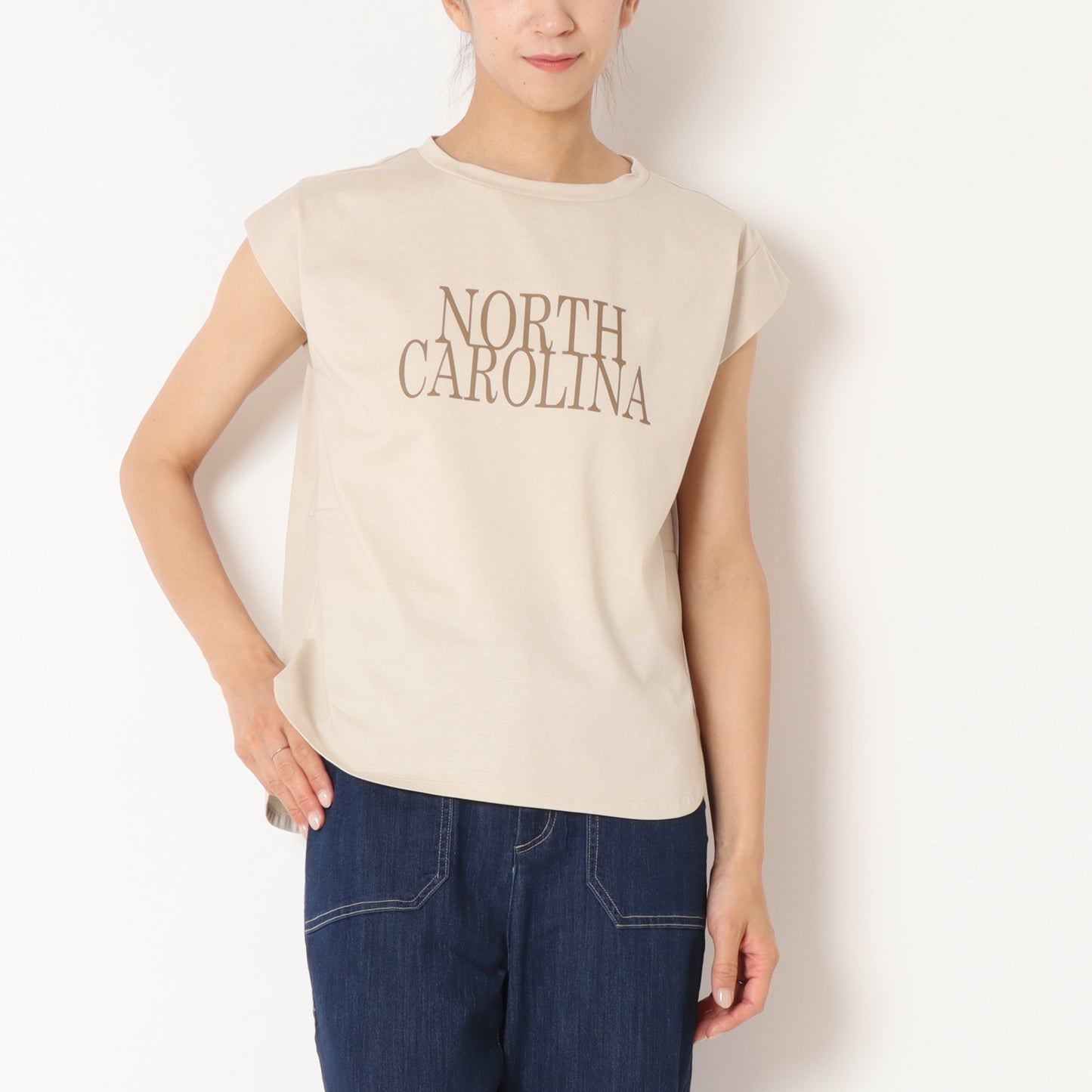 ノースリーブロゴTシャツ 80242302