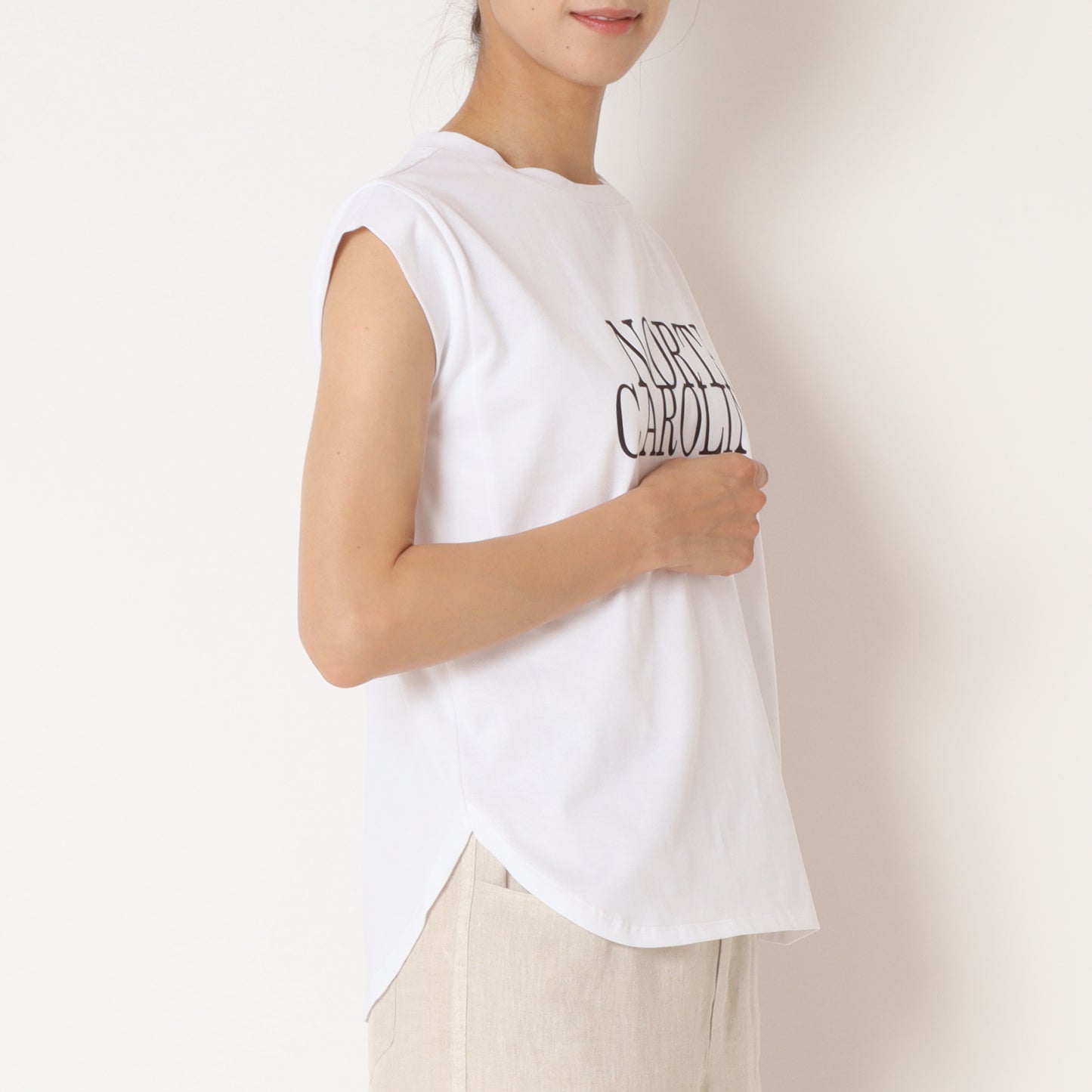 ノースリーブロゴTシャツ 80242302