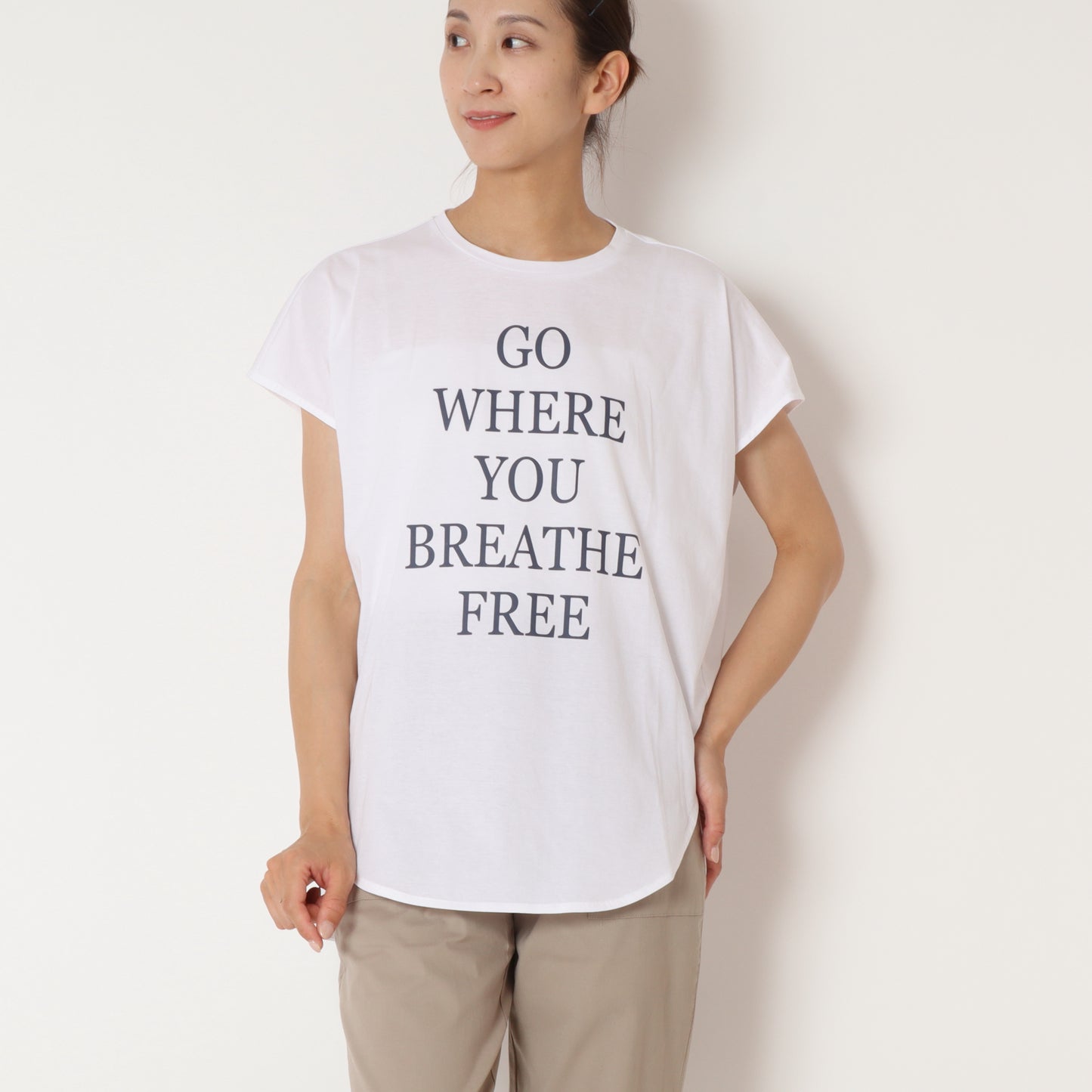 フレンチスリーブロゴTシャツ 80242364