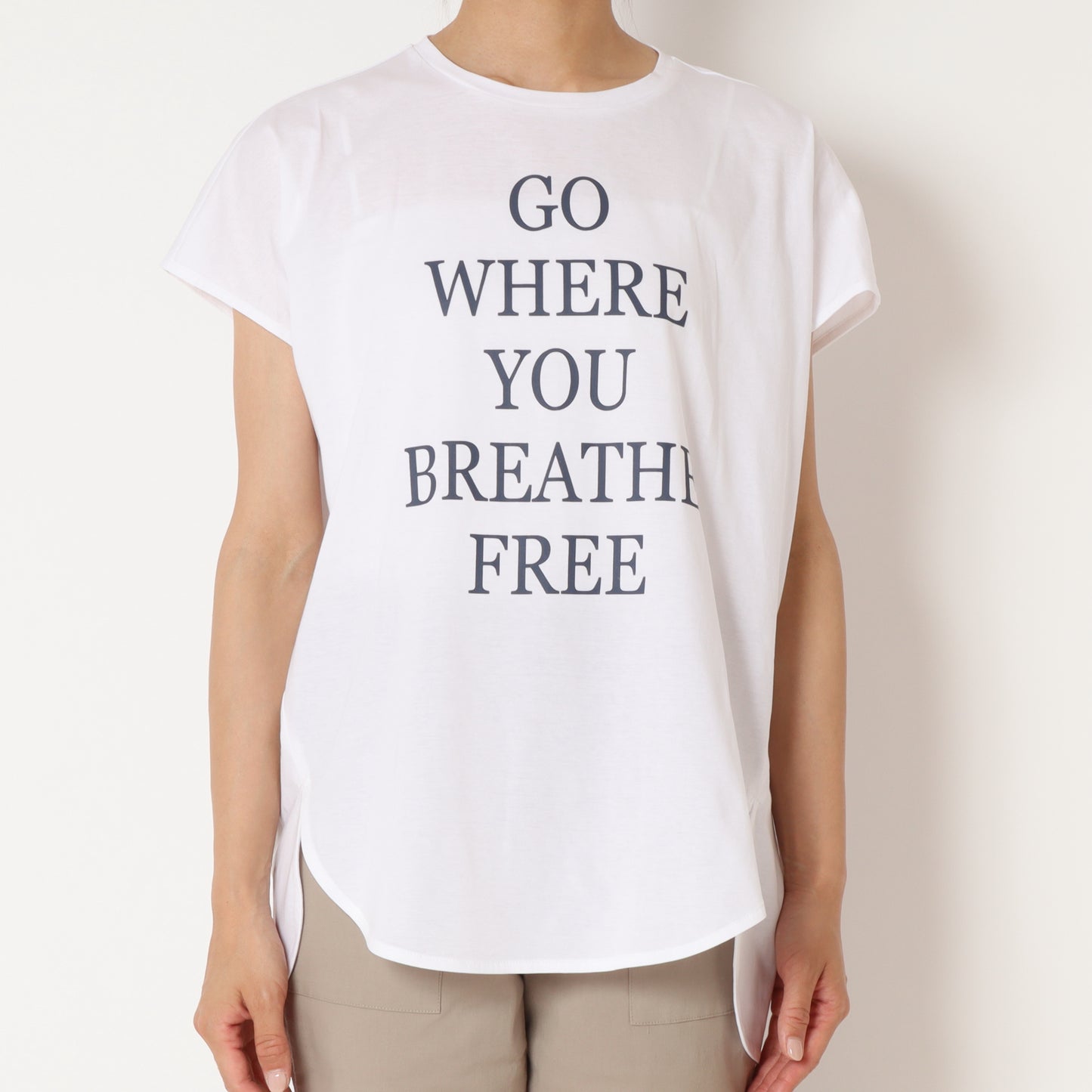 フレンチスリーブロゴTシャツ 80242364