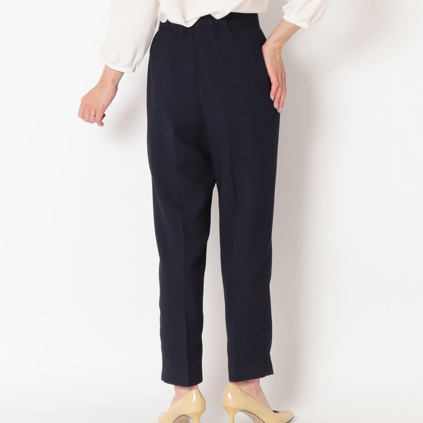 ツイードセンタープレステーパードパンツ 8848608