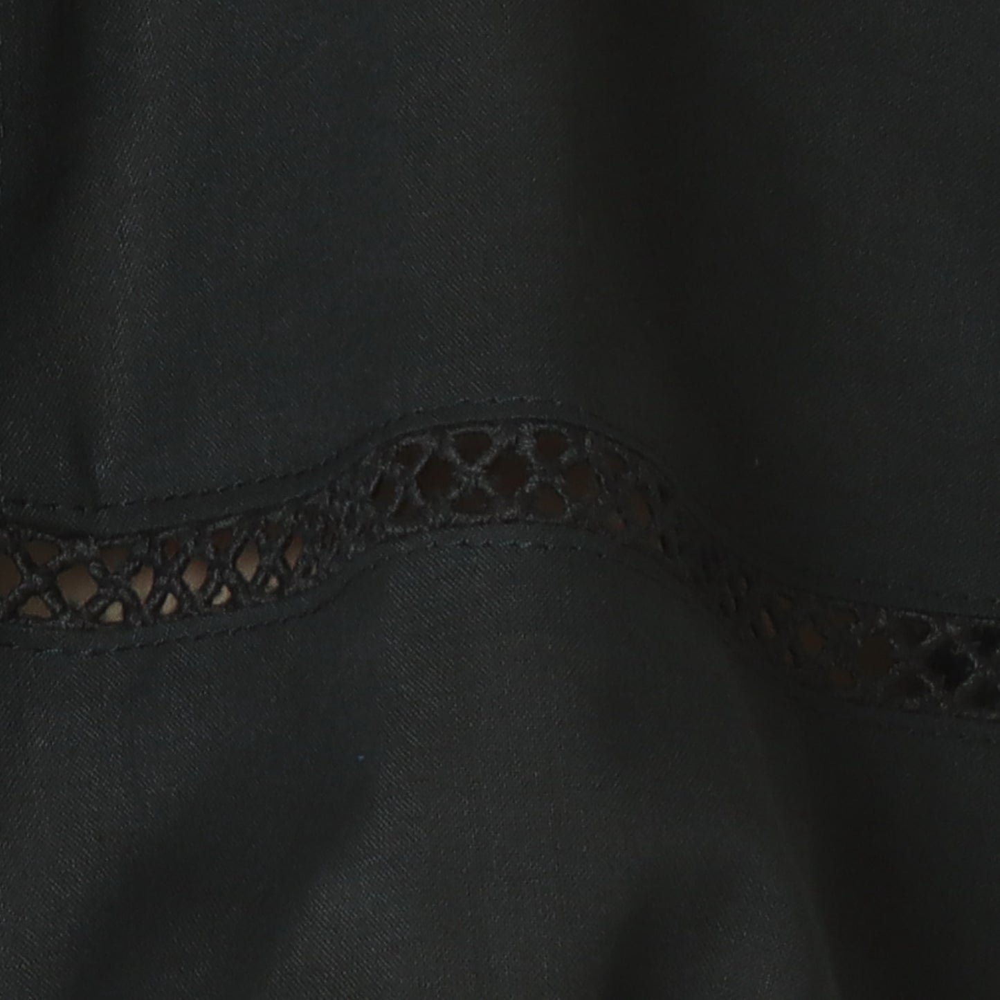 ハシゴレース七分袖ブラウス 431404