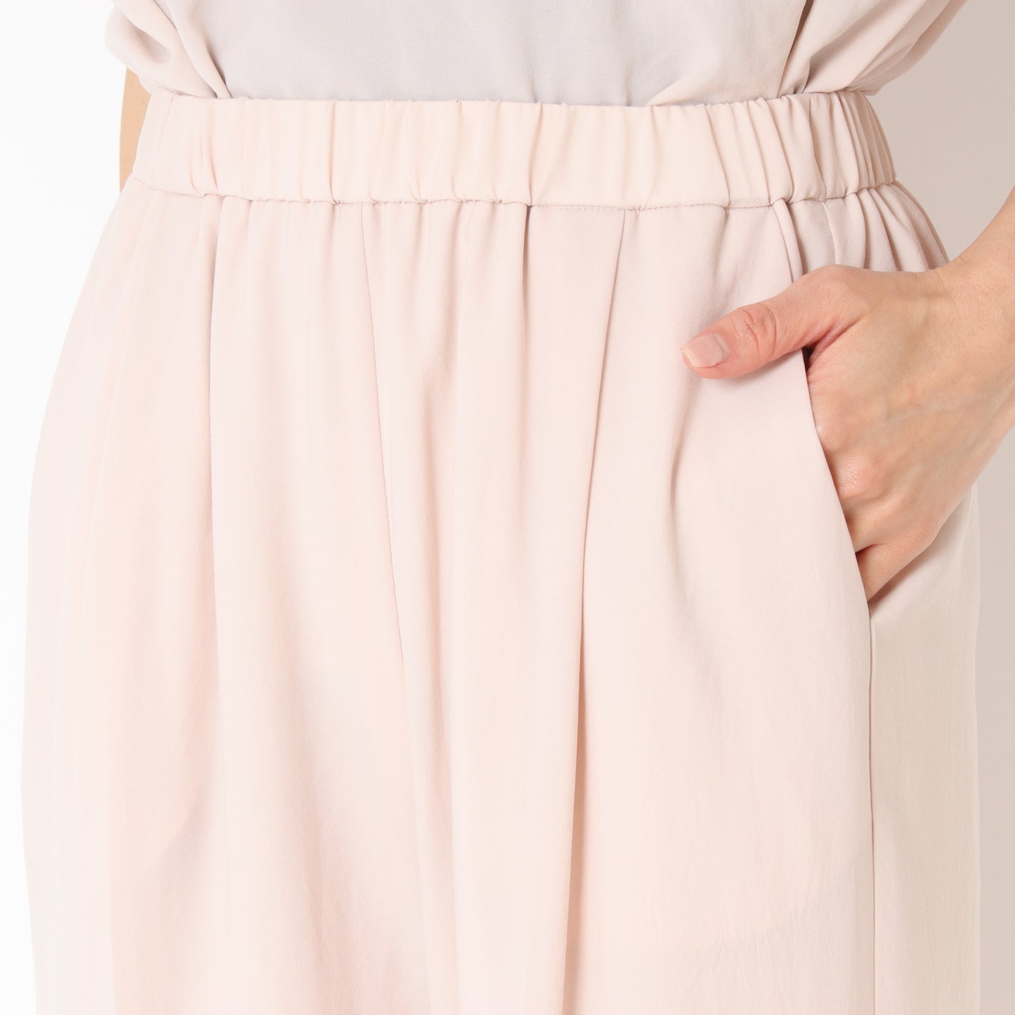 マットサテンタックパンツ P41041IT