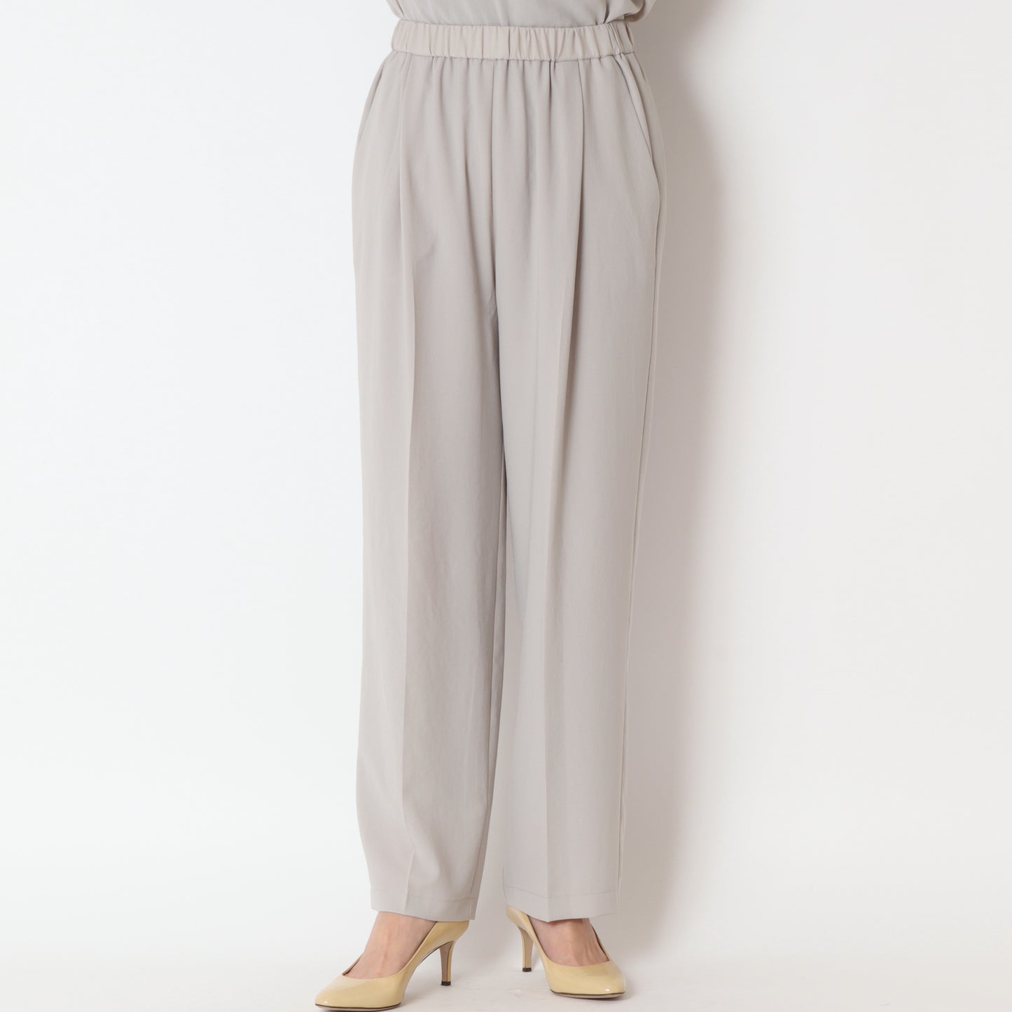 マットサテンタックパンツ P41041IT