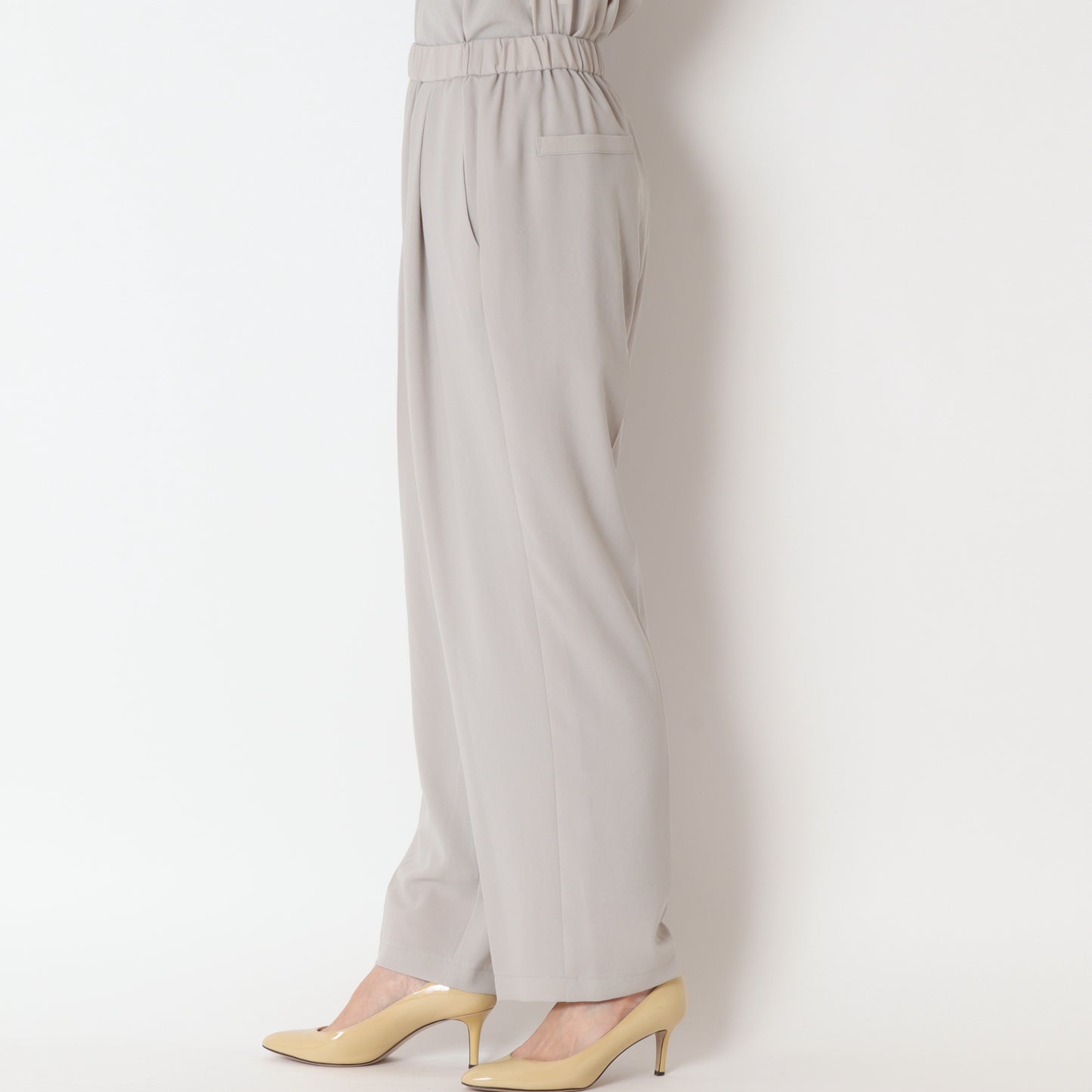 マットサテンタックパンツ P41041IT