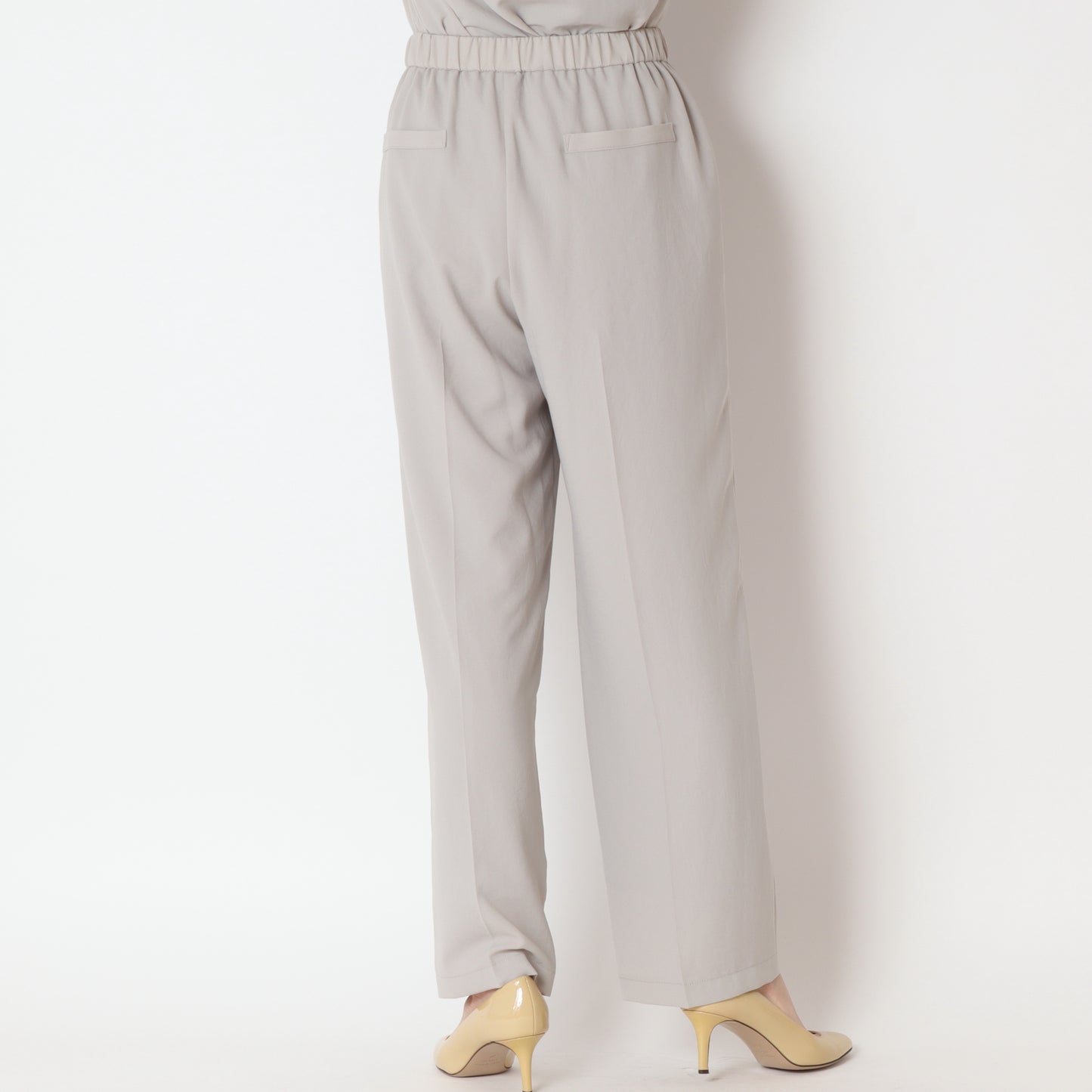 マットサテンタックパンツ P41041IT