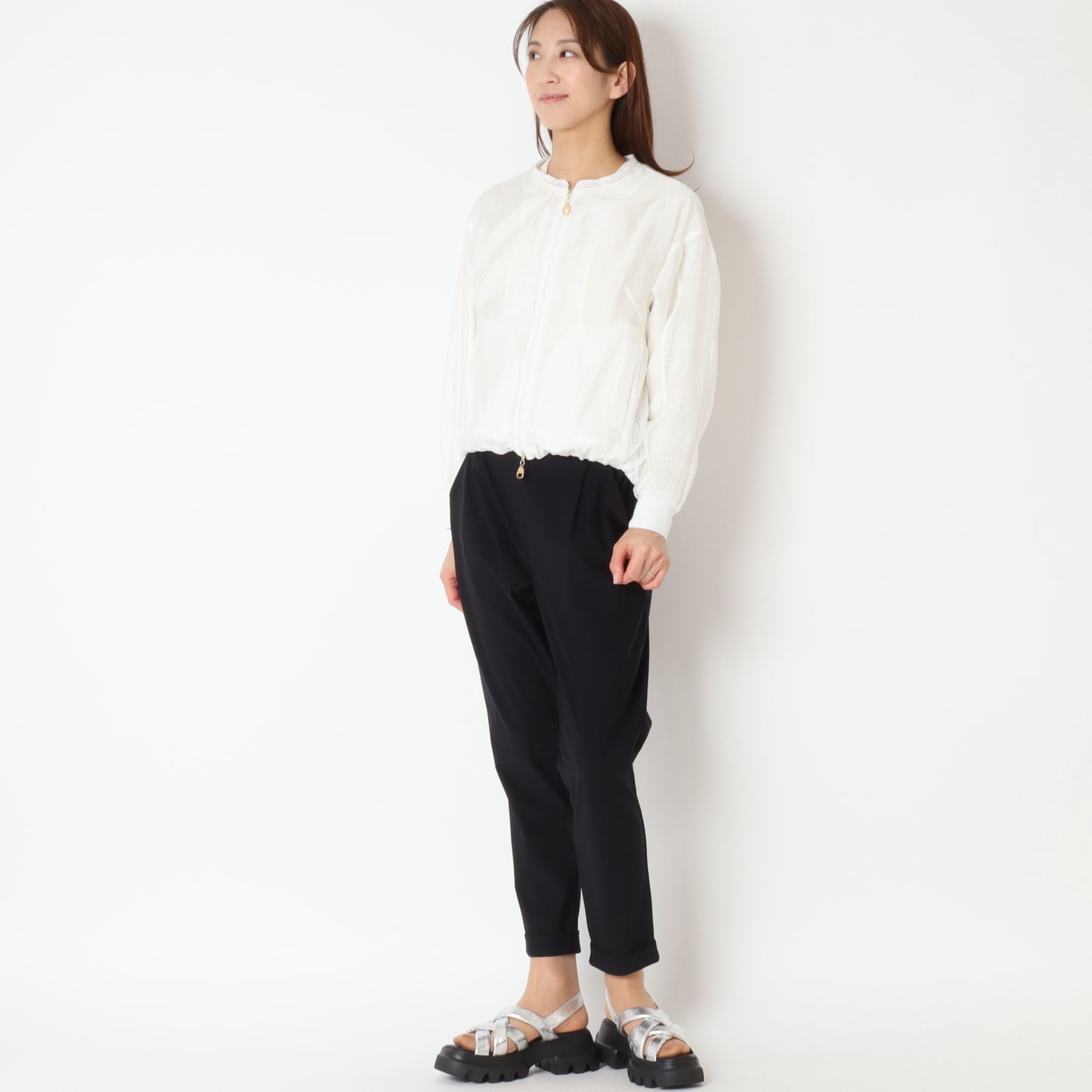 ロールアップテーパードパンツ 42026900