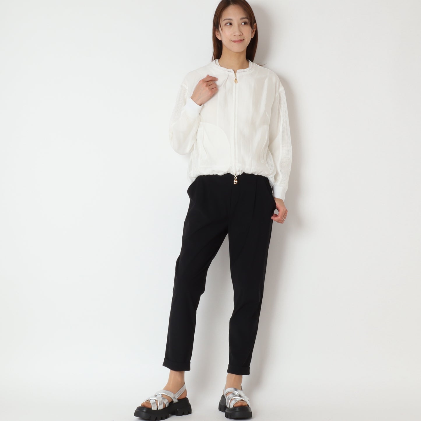 ロールアップテーパードパンツ 42026900