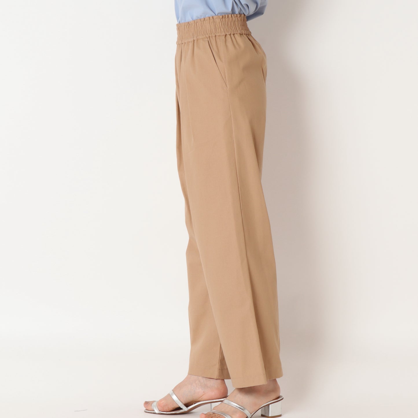 コットンリネンストレートパンツ 41296035