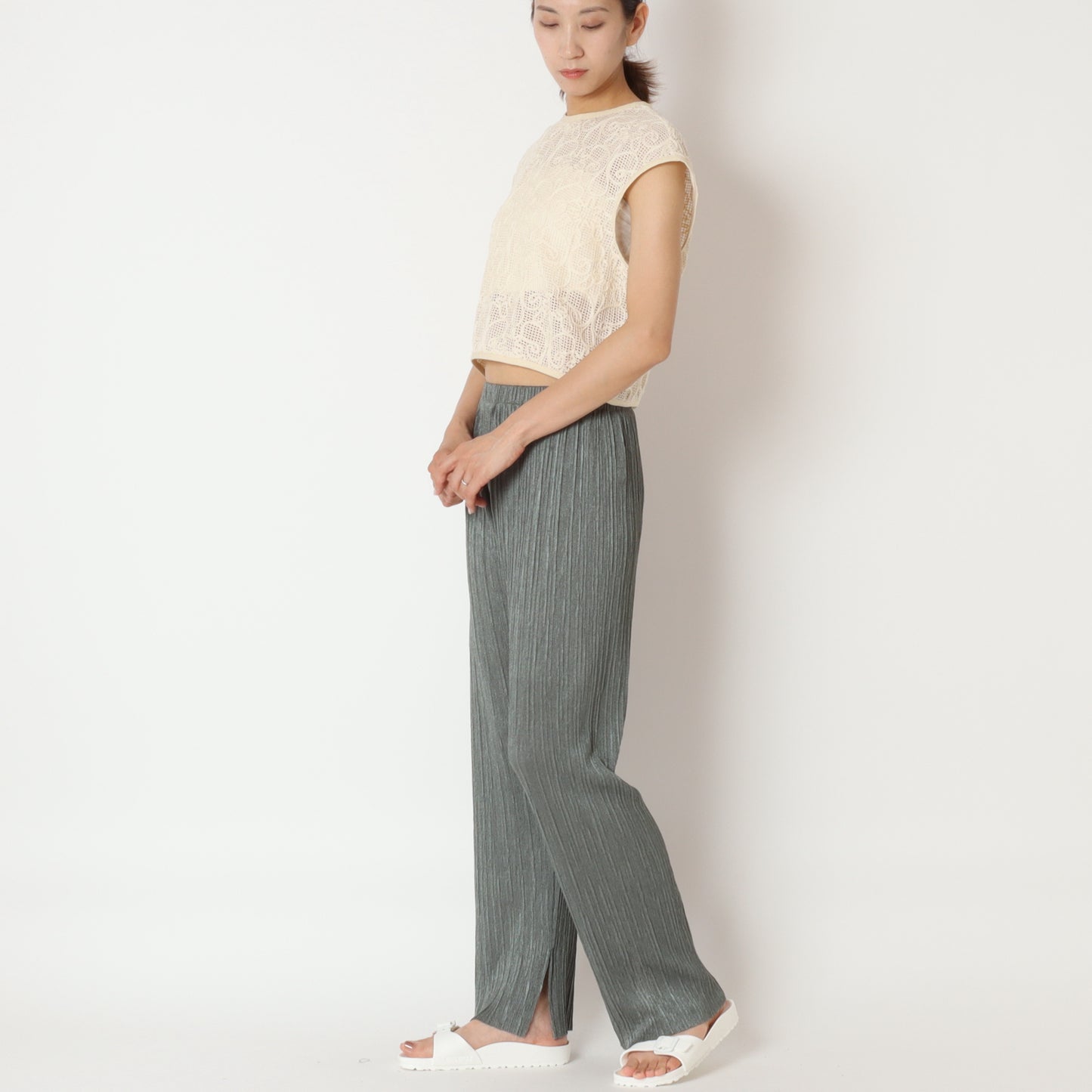 カットプリーツパンツ 3643-632KO