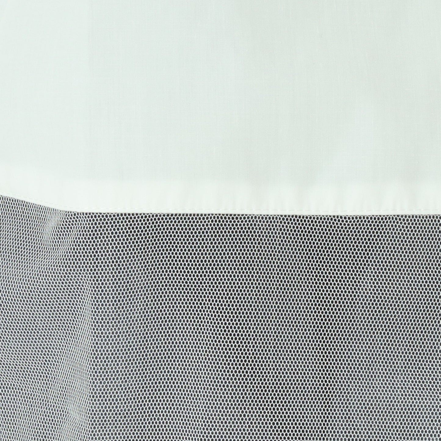 チュール切り替えパールボタンサークルシャツ 70042-4155