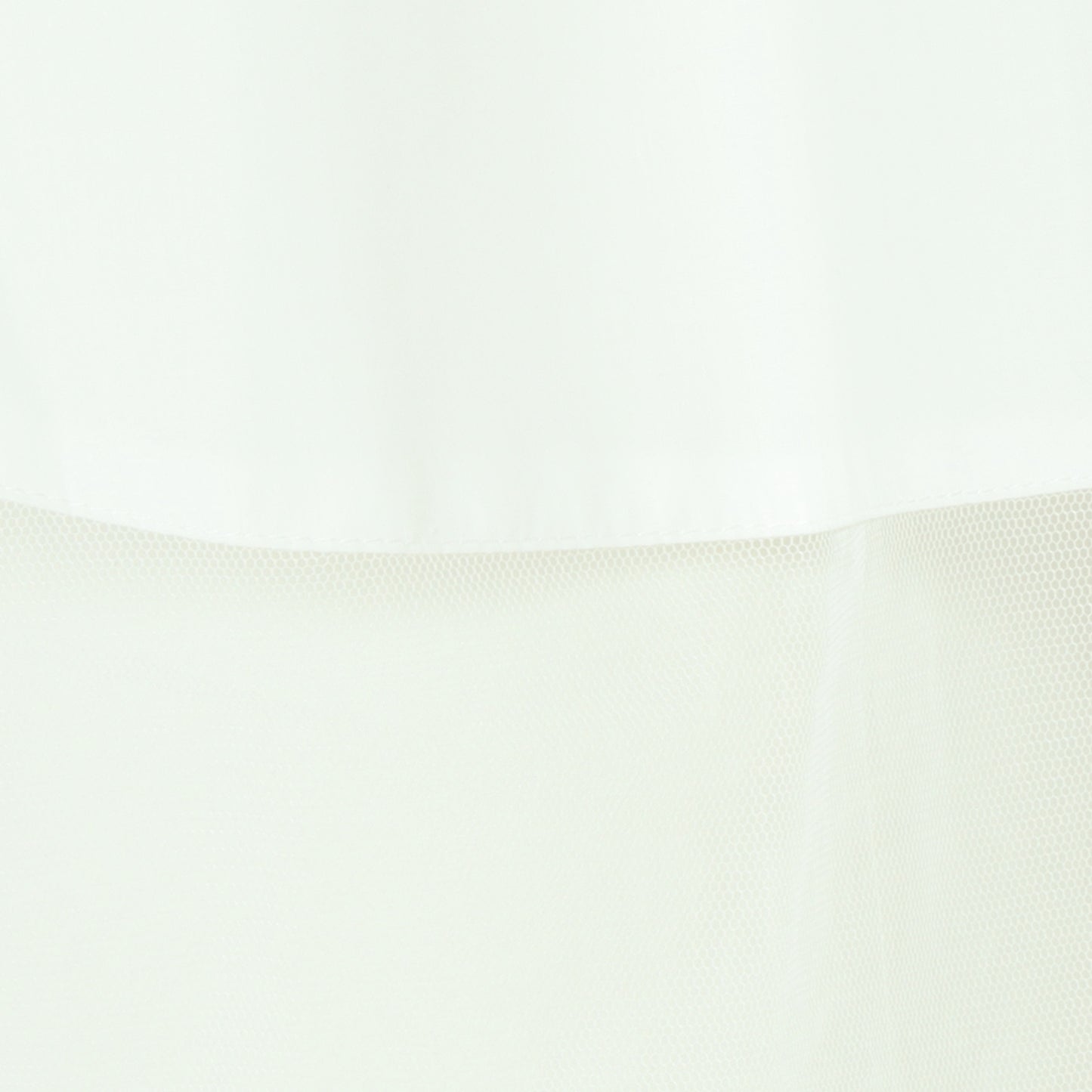 チュール切り替えパールボタンサークルシャツ 70042-4156