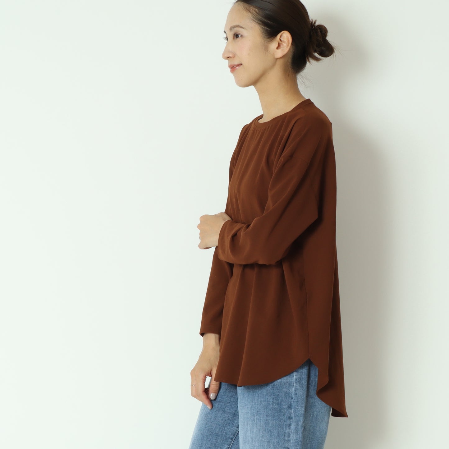 ストレッチシフォンブラウス 80990214