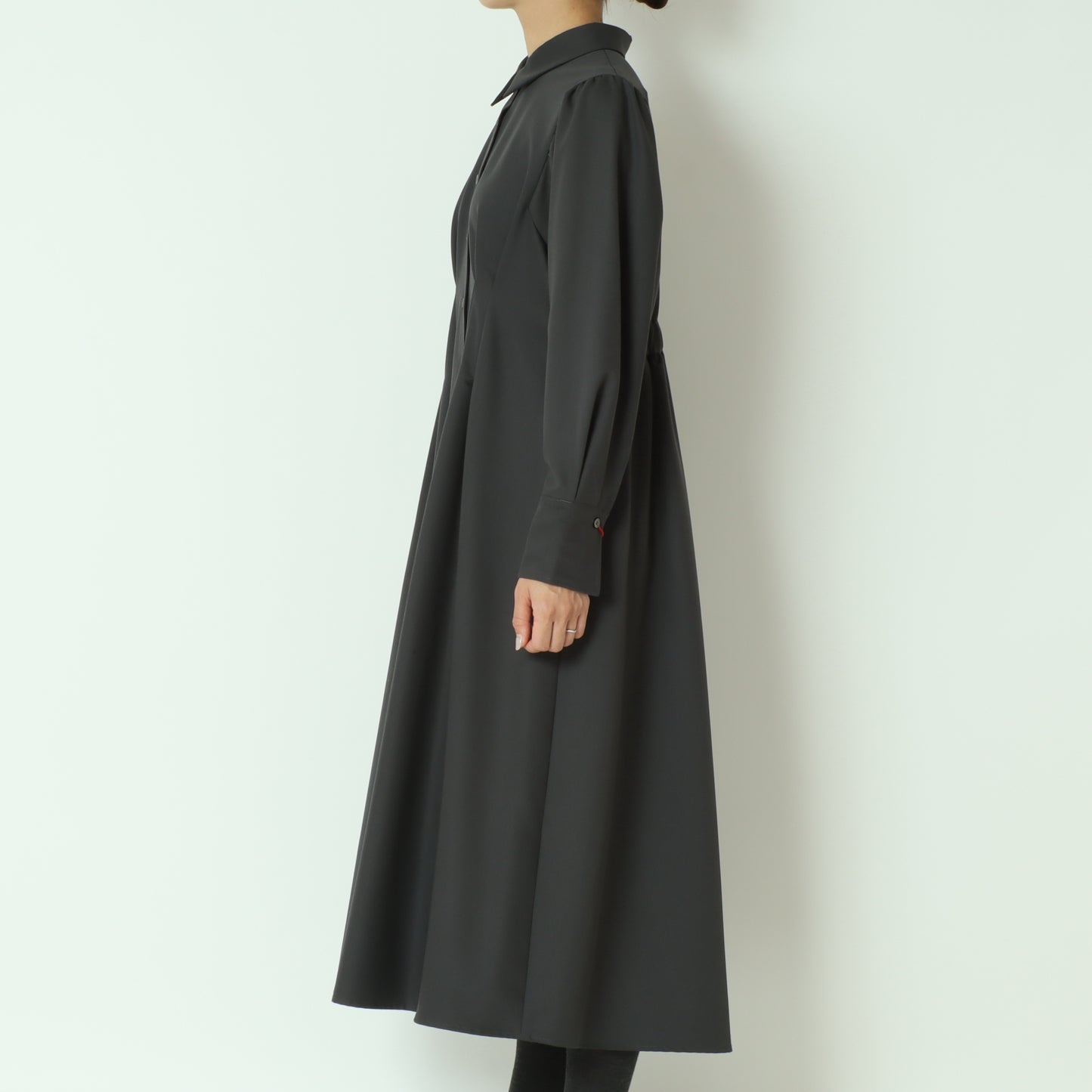 フレアロングシャツワンピース 80243133