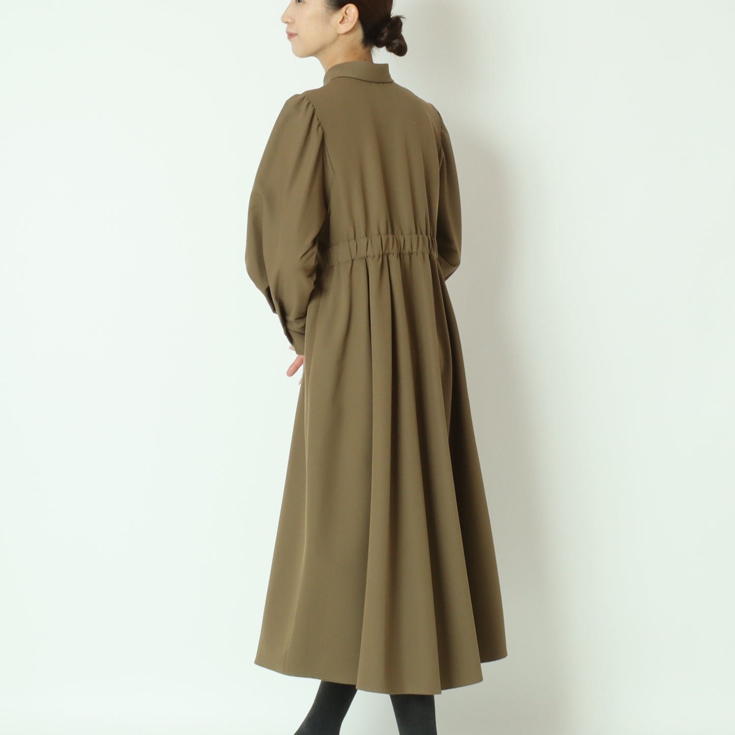 フレアロングシャツワンピース 80243133