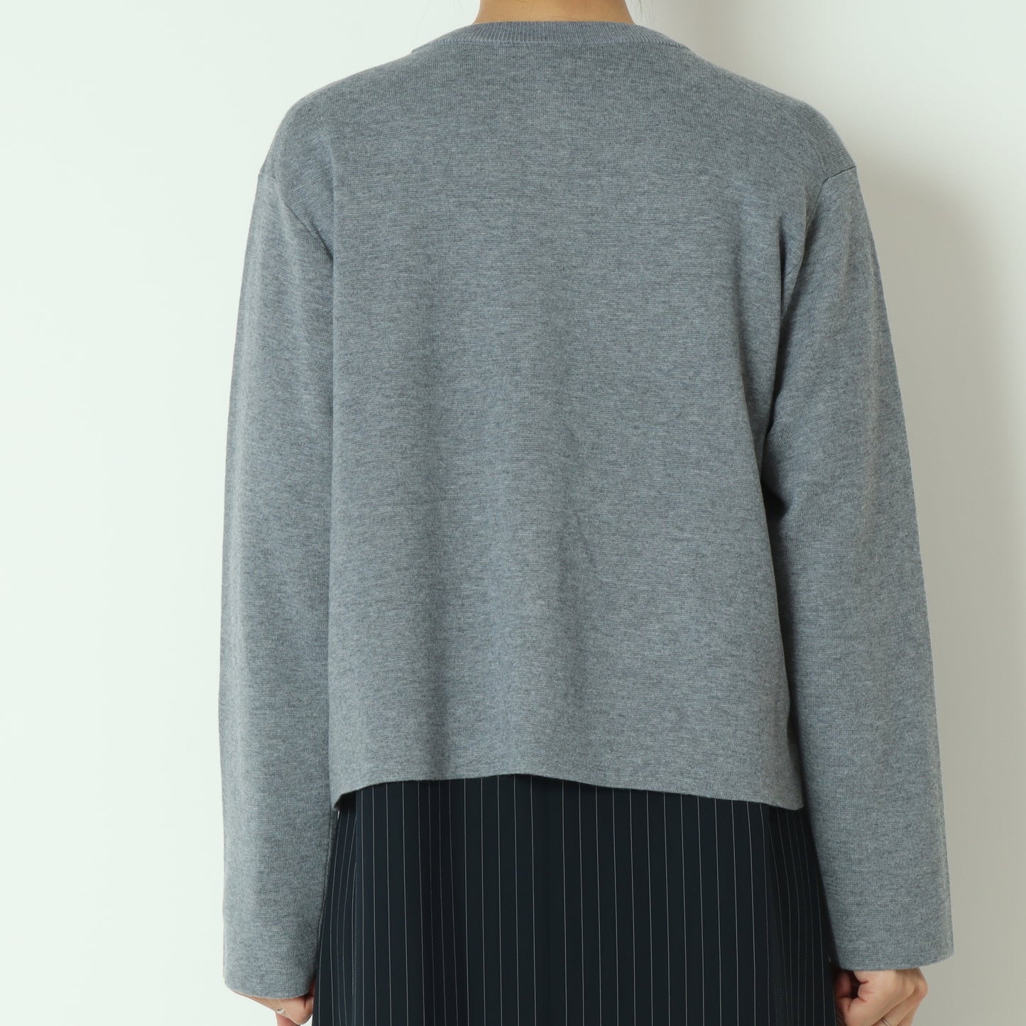 ノーカラーニットジャケット 10243036