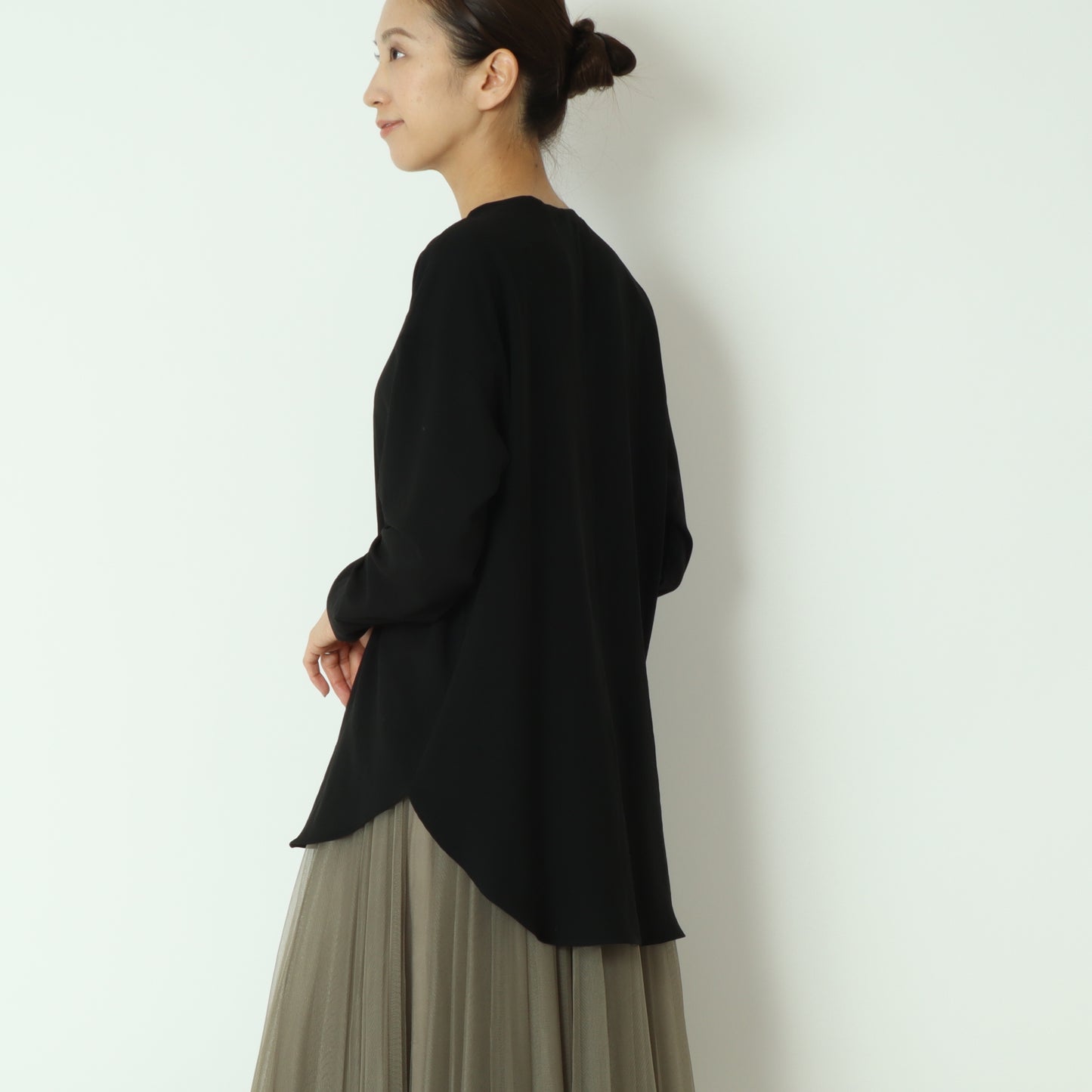 ストレッチシフォンブラウス 80990214