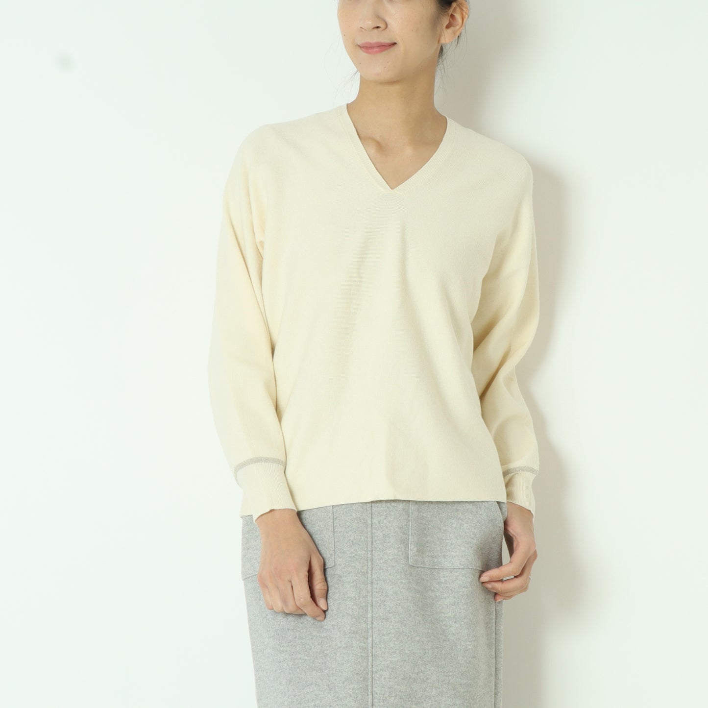ウォッシャブルカルマネックプルオーバー 245LA0415