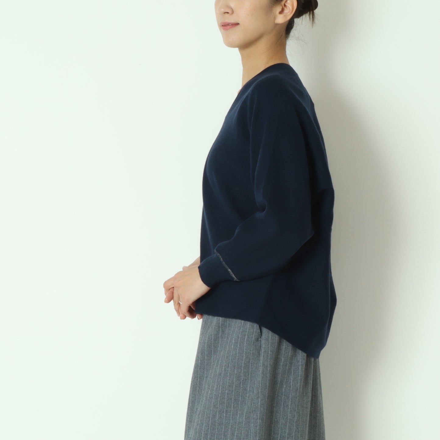ウォッシャブルカルマネックプルオーバー 245LA0415