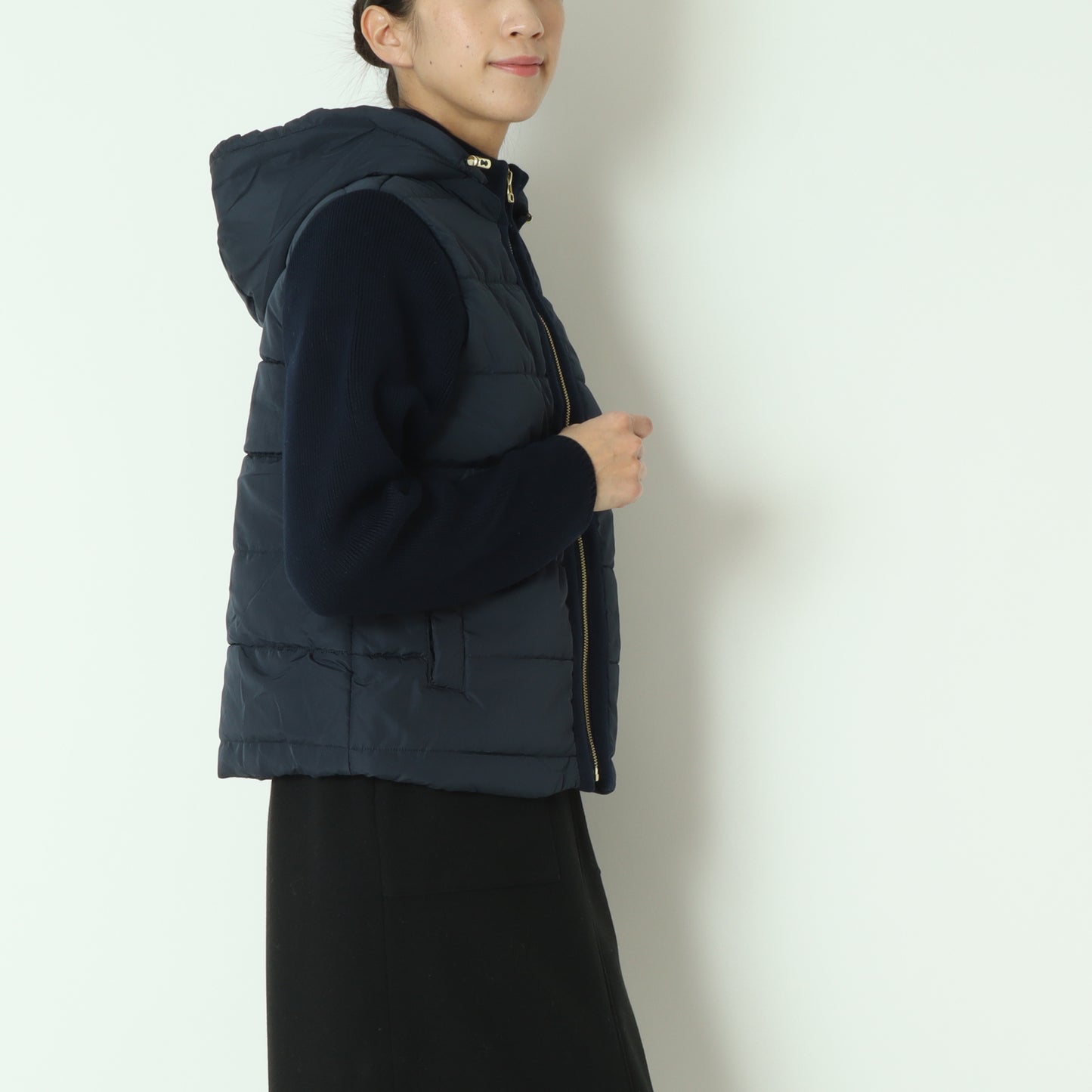 中綿×ニット2WAY切替ジャケット 242WA0519