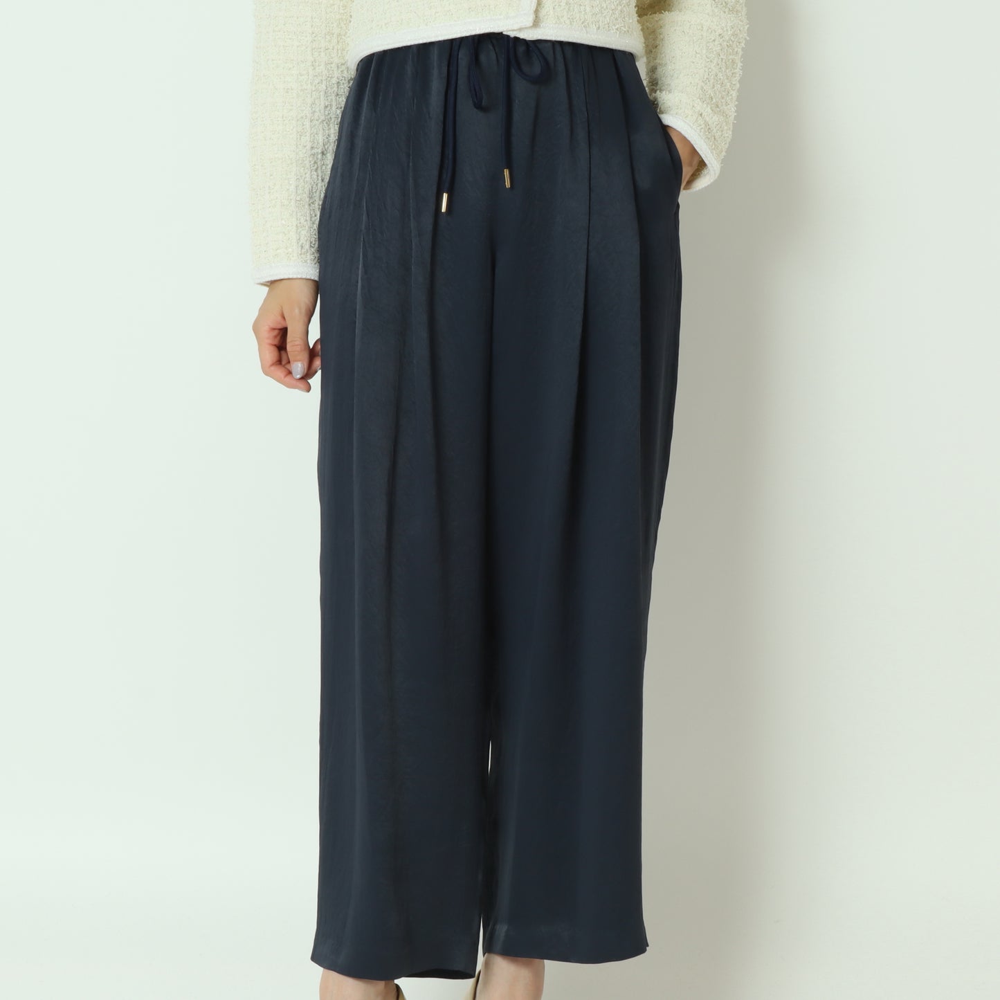 アセテートドロストストレートパンツ J4642A-24