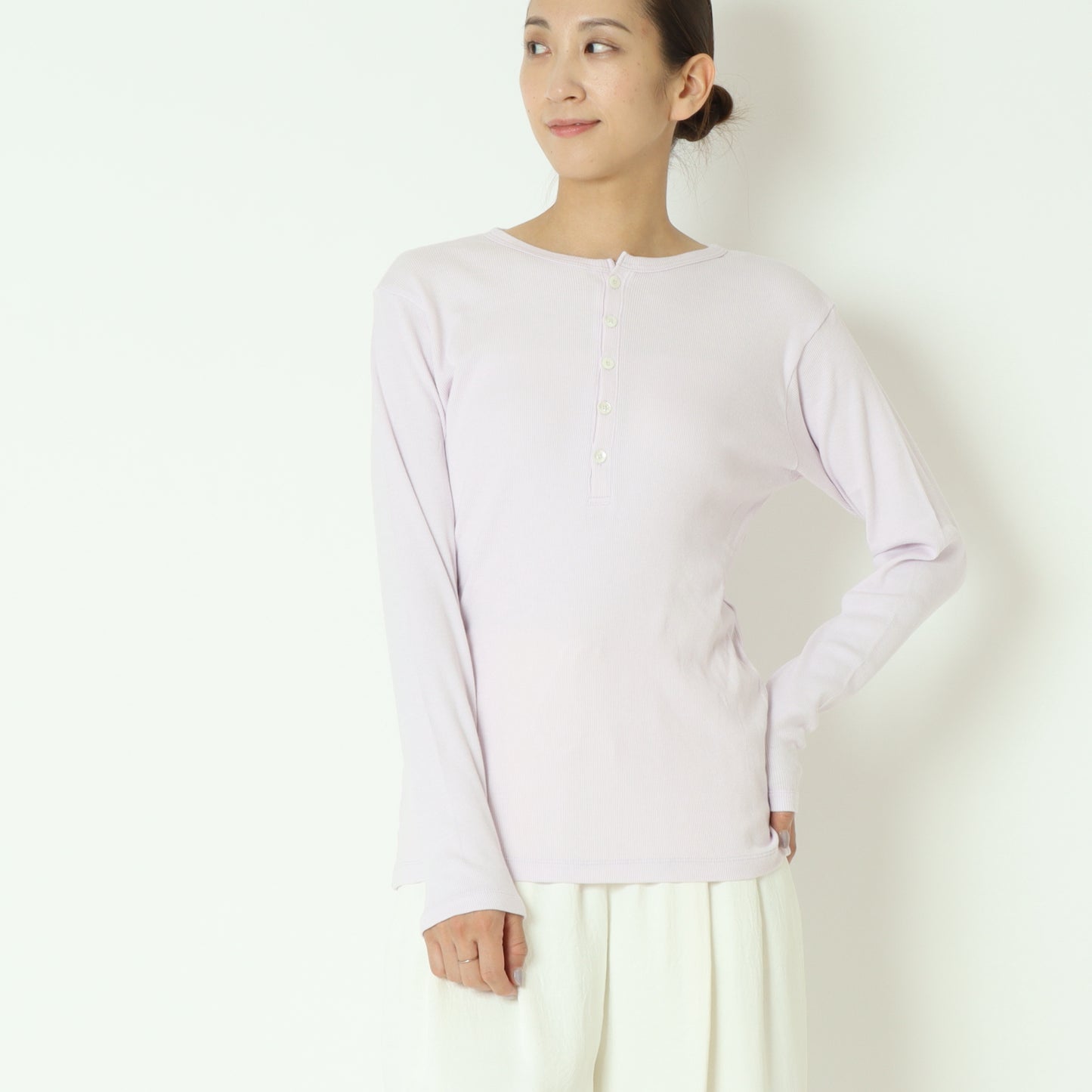 ヘンリーネックロングTシャツ 8441005